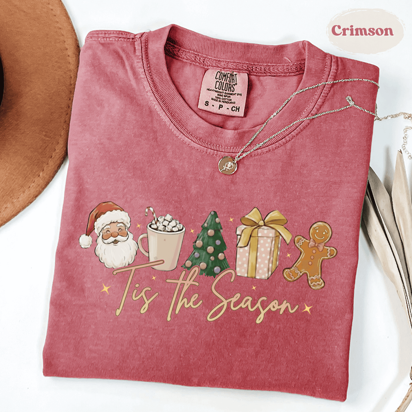 Tis the Season Christmas Shirt – Comfort Colors Holiday Graphic Tee