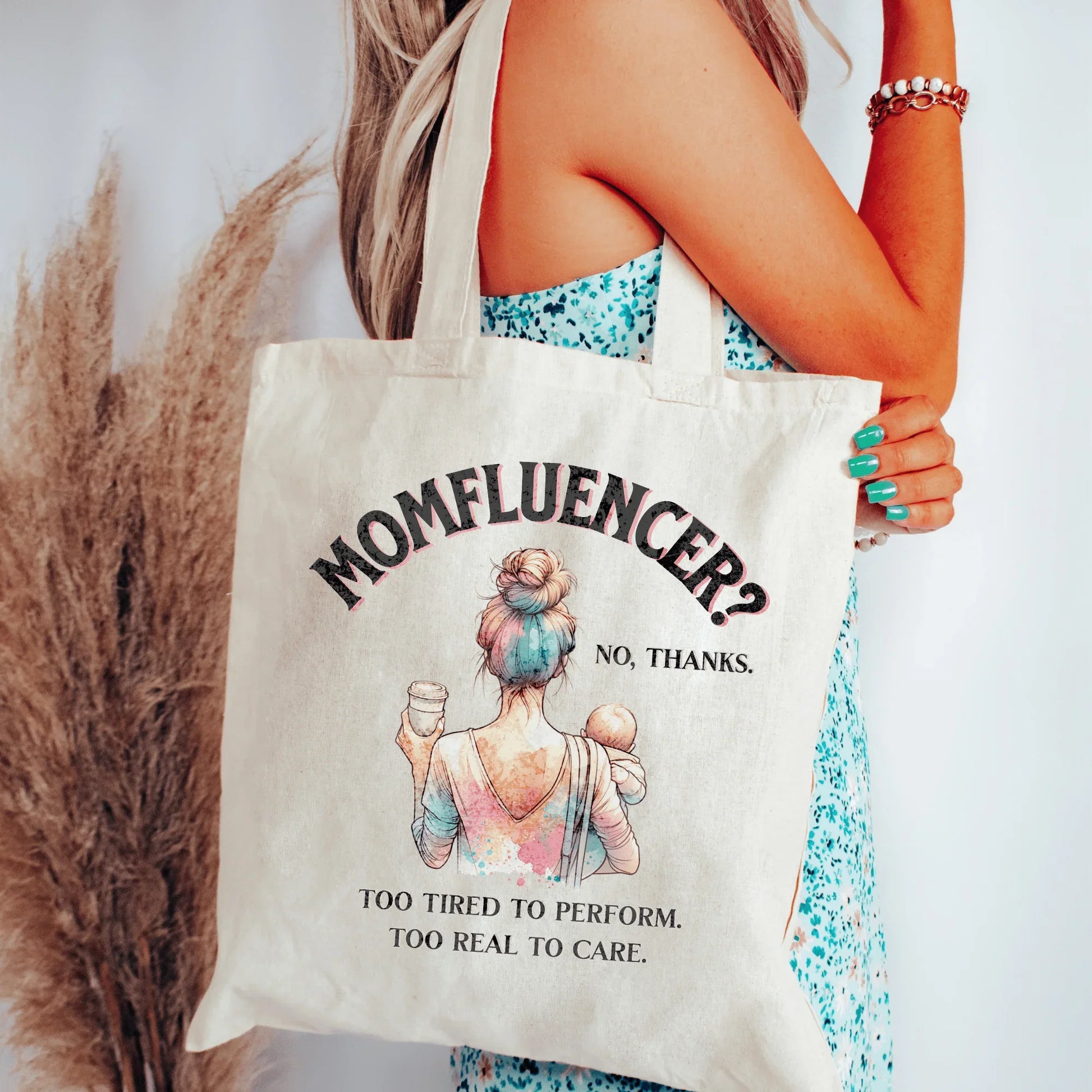 Momfluencer? No Thanks Tote Bag – For the Realest Moms - Zazations