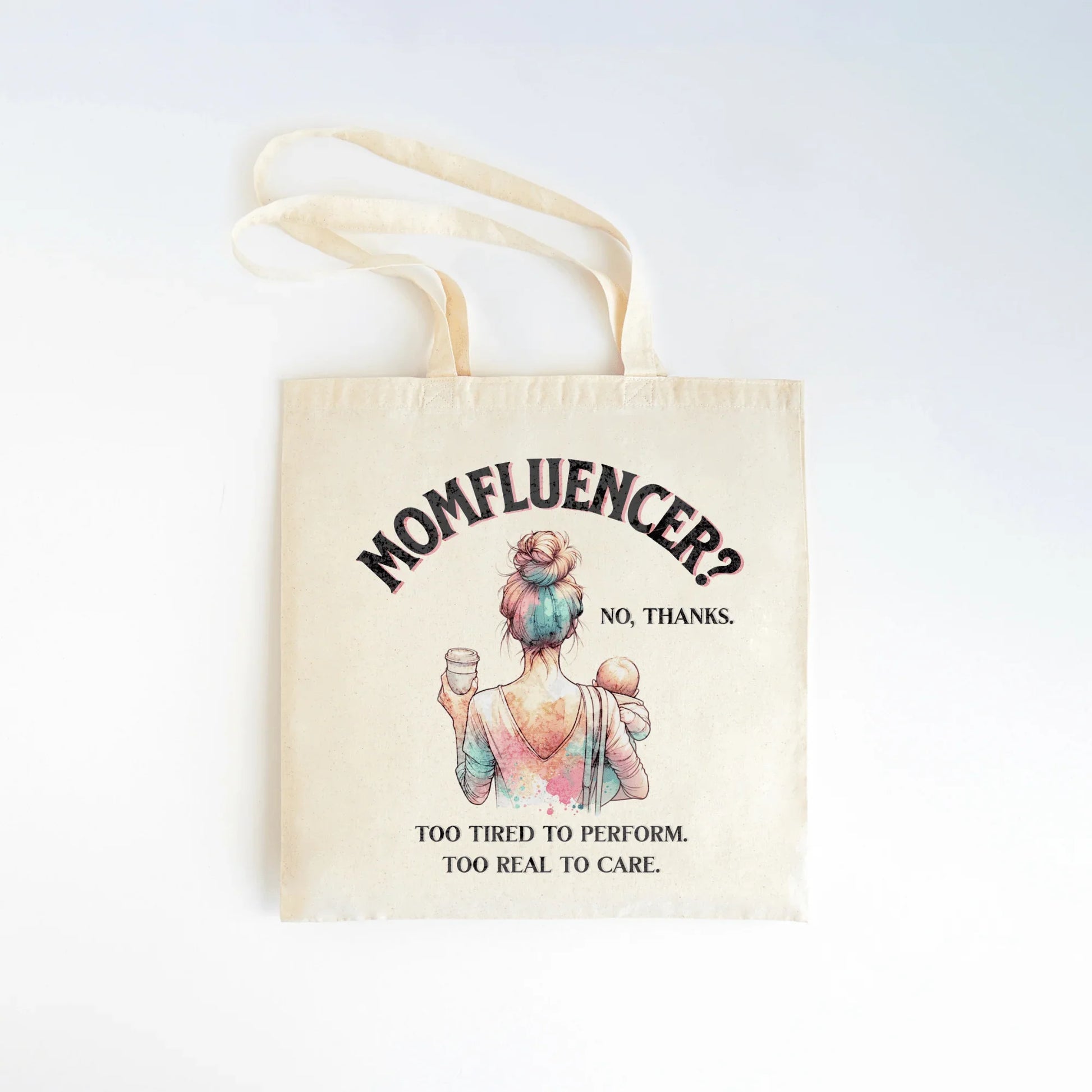 Momfluencer? No Thanks Tote Bag – For the Realest Moms - Zazations