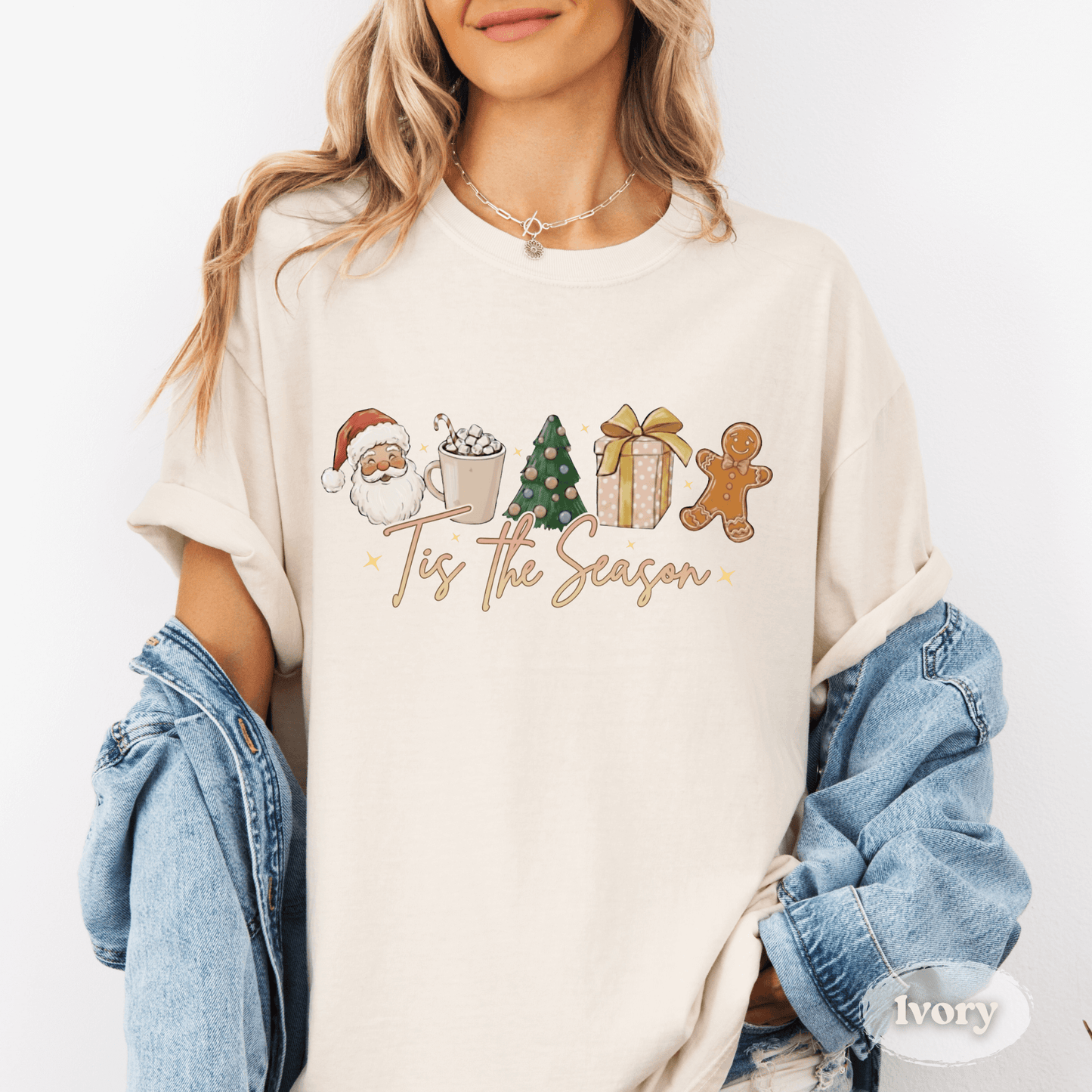 Tis the Season Christmas Shirt – Comfort Colors Holiday Graphic Tee