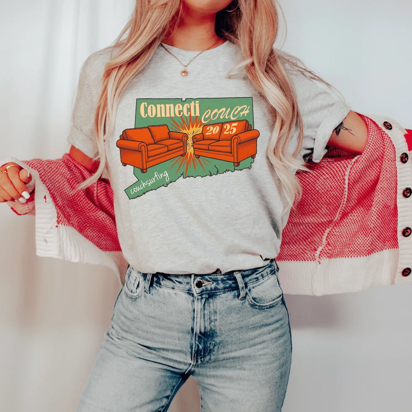 Connecticouch 2025 Shirt – Couchsurfing Connecticut Event Tee - Zazations