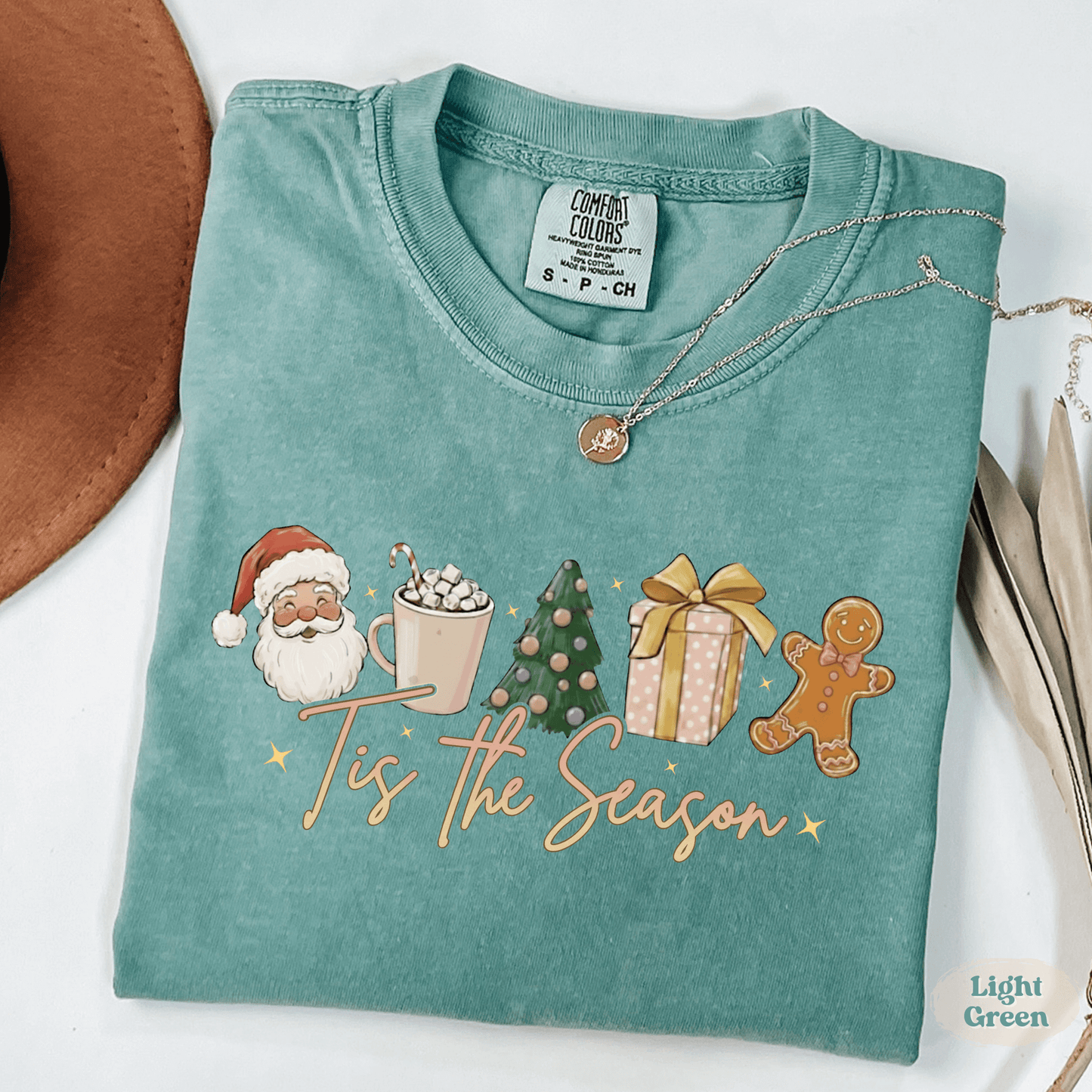 Tis the Season Christmas Shirt – Comfort Colors Holiday Graphic Tee
