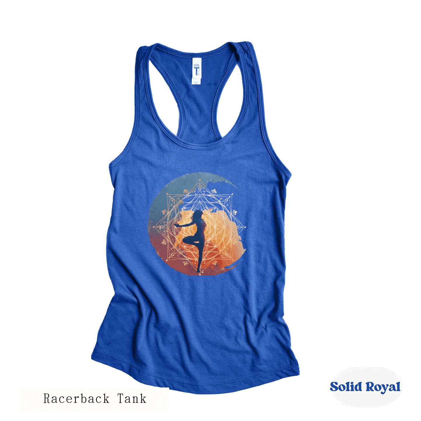 Boho Moon Yoga Tank Top – Sacred Geometry Design