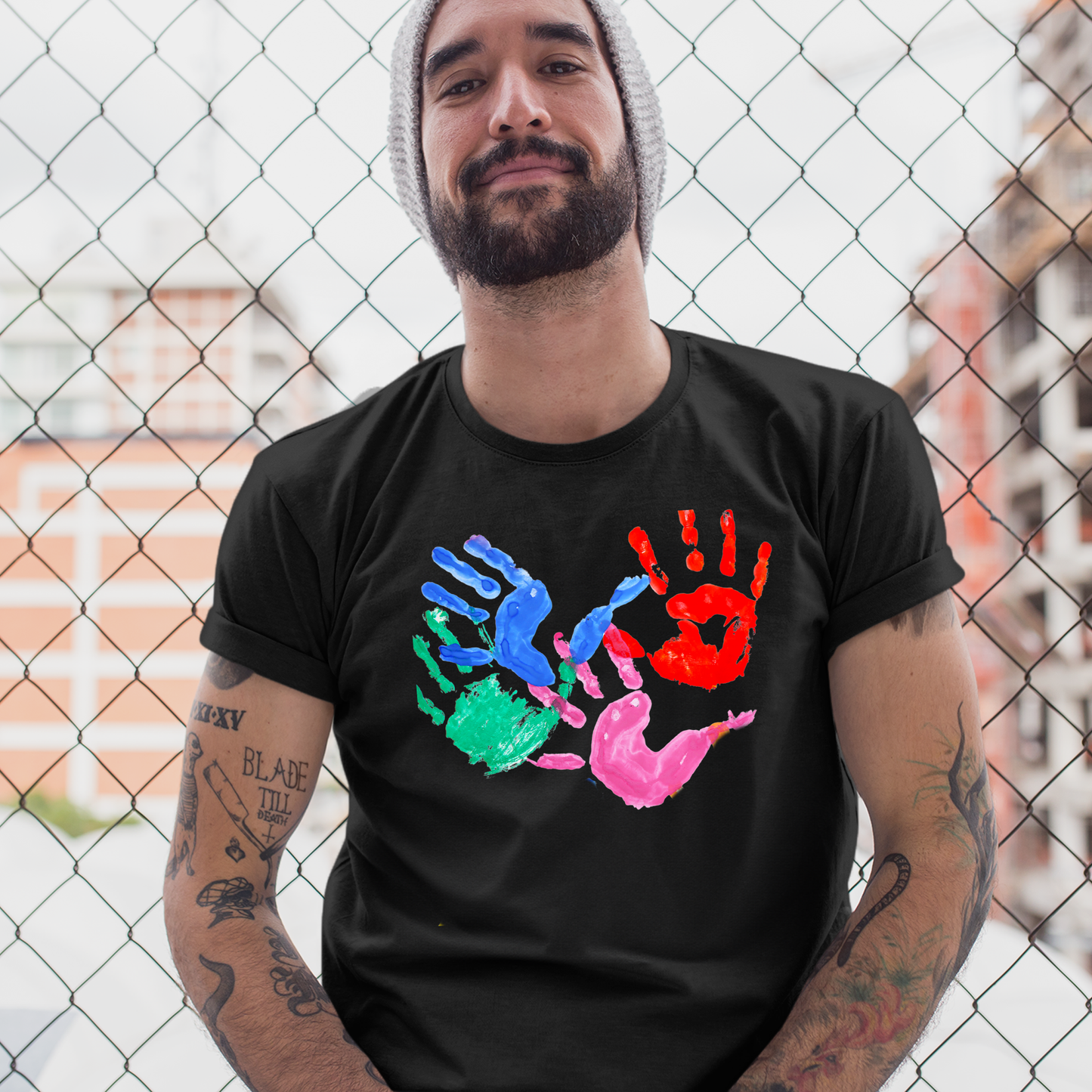 Camisa personalizada para papá con dibujo infantil