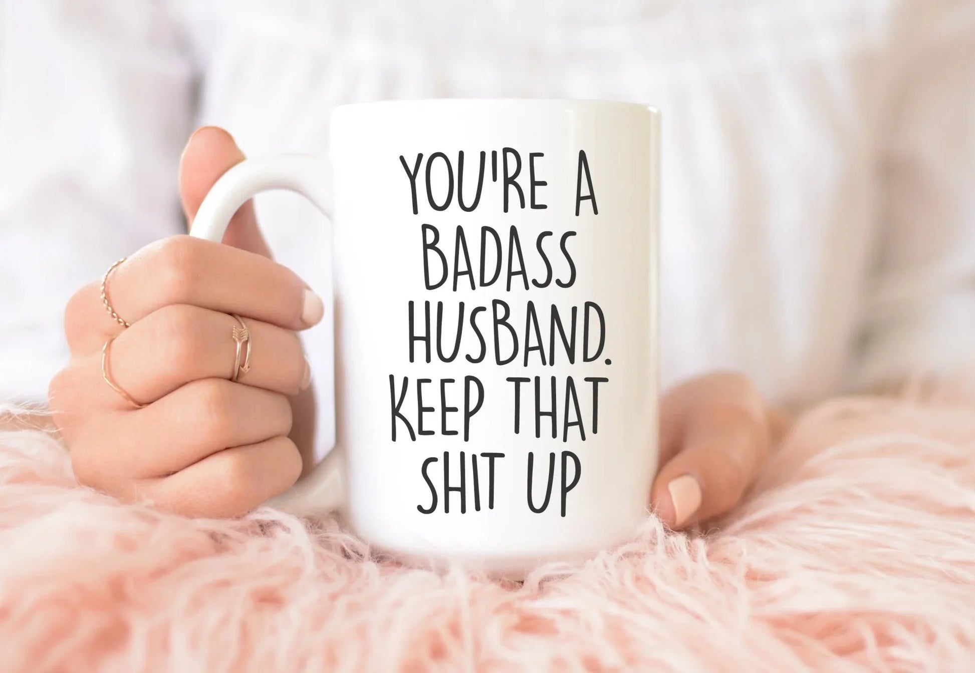 You're A Badass Husband Mug – Funny Coffee Cup for Husbands - Zazations