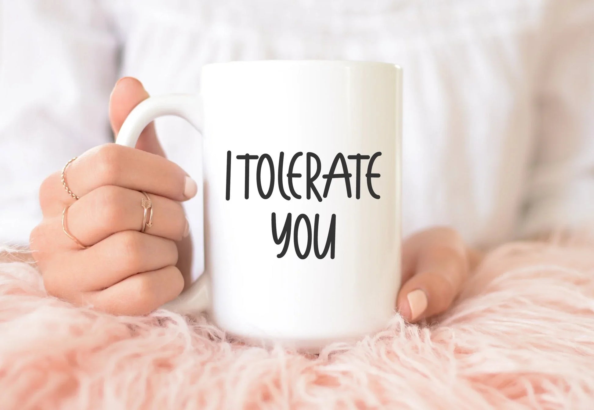 I Tolerate You Mug – Funny Couple’s Coffee Mug for Sarcastic Love - Zazations