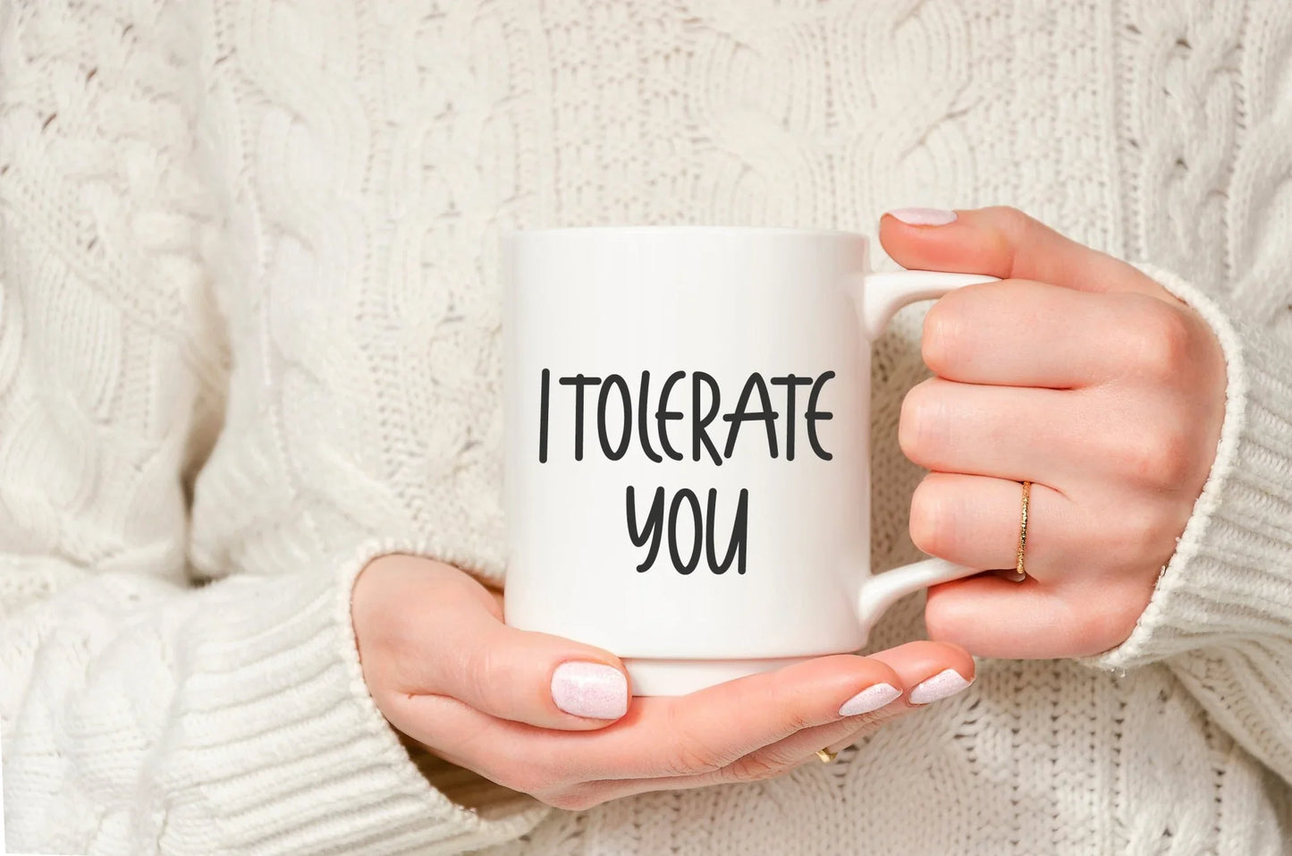 I Tolerate You Mug – Funny Couple’s Coffee Mug for Sarcastic Love - Zazations