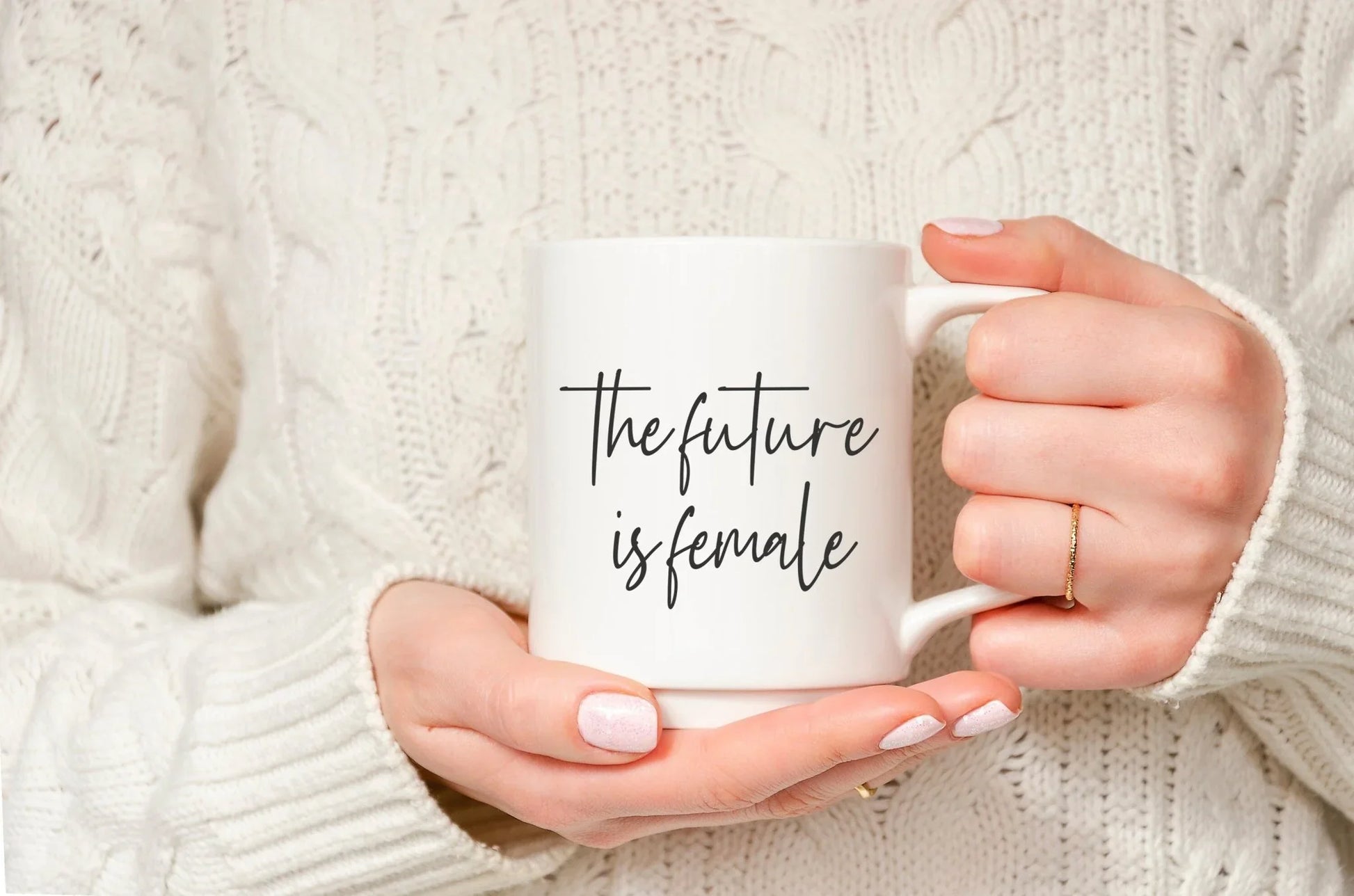 The Future Is Female – Feminist Girl Power Coffee Mug - Zazations