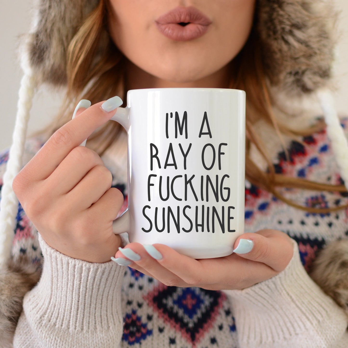 Taza "Soy un Rayo de Sol" - Divertida y sarcástica | Un regalo atrevido para los amantes del café