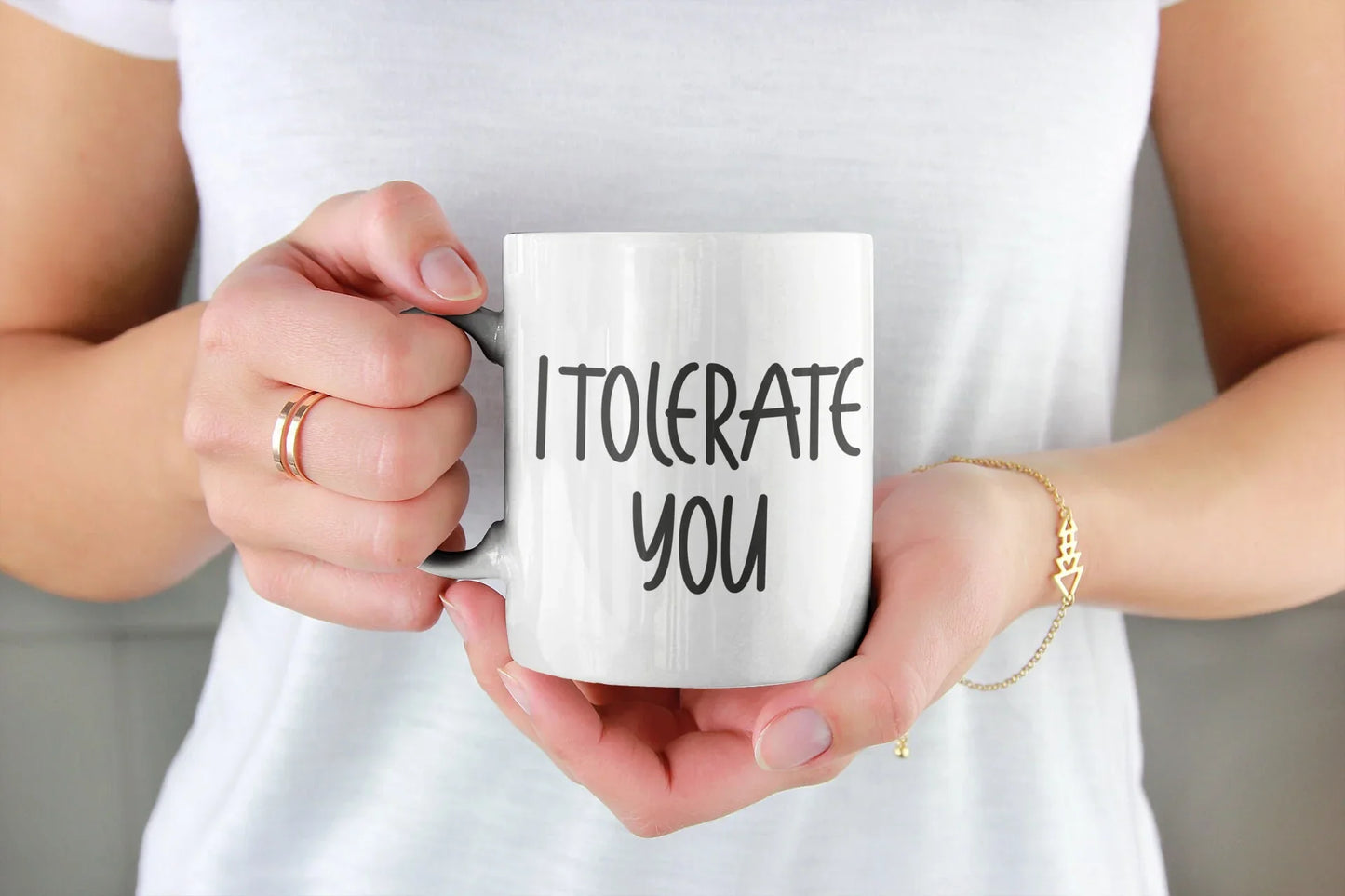 I Tolerate You Mug – Funny Couple’s Coffee Mug for Sarcastic Love - Zazations
