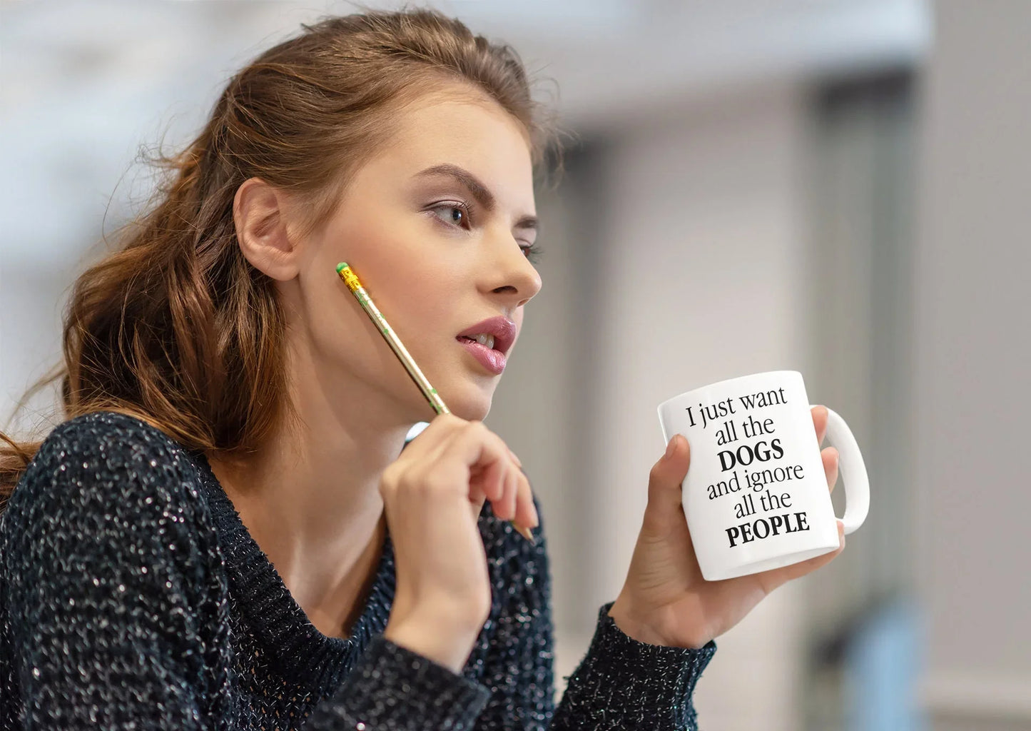 I Just Want All the Dogs and Ignore All the People Mug – Funny Dog Lover Gift - Zazations