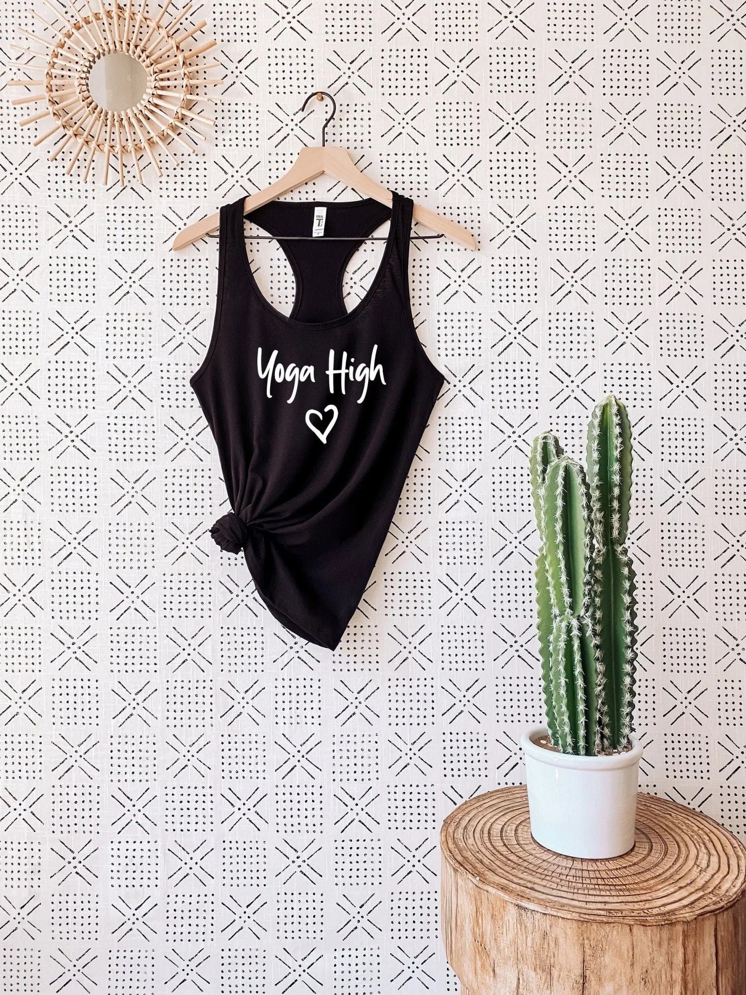 Yoga High Next Level Tank Top – Funny Yoga Shirt for Women - Zazations