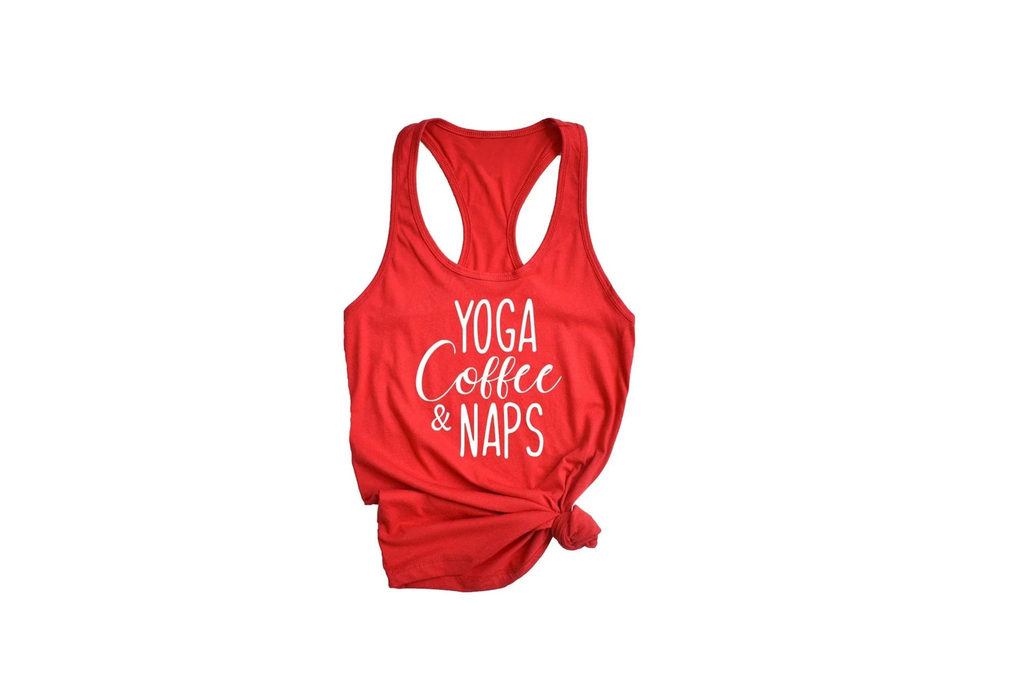 Yoga, Coffee, and Naps – Funny Next Yoga Tank Top for Women - Zazations