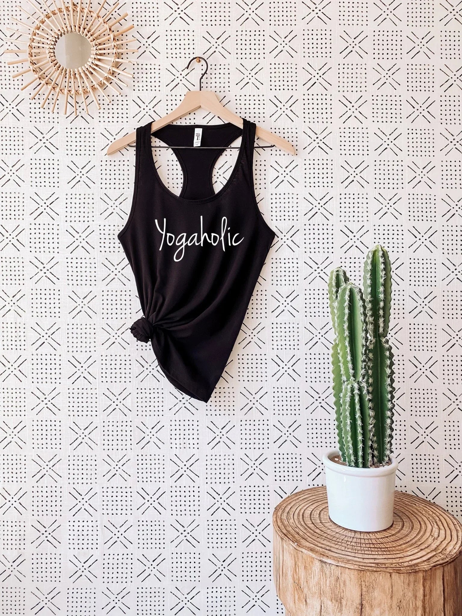 Yogaholic Funny Yoga Tank for Women – Next Level 1533 Racerback - Zazations