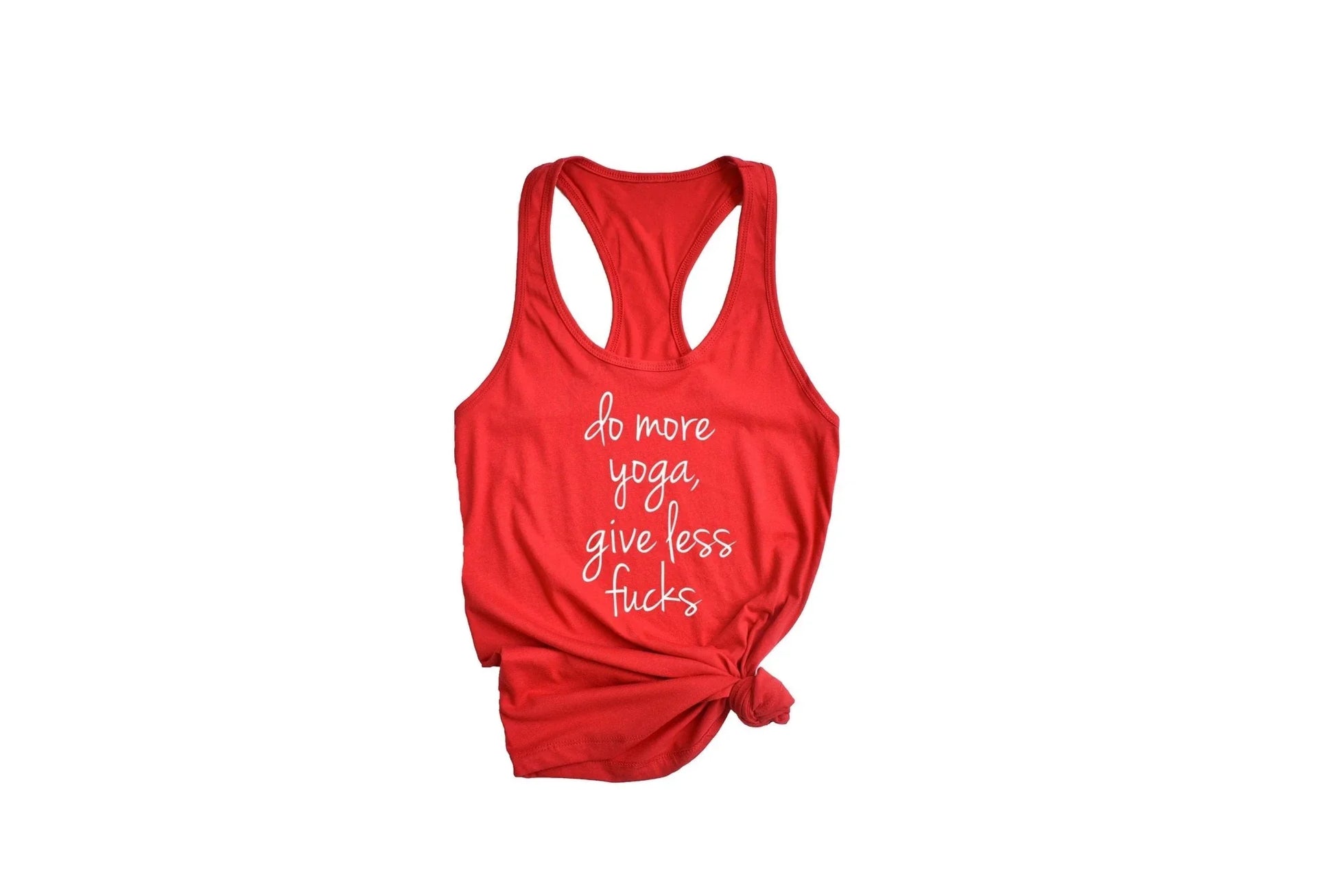 Do More Yoga Give Less F*cks Tank Top – Funny Next Level 1533 Yoga Shirt - Zazations