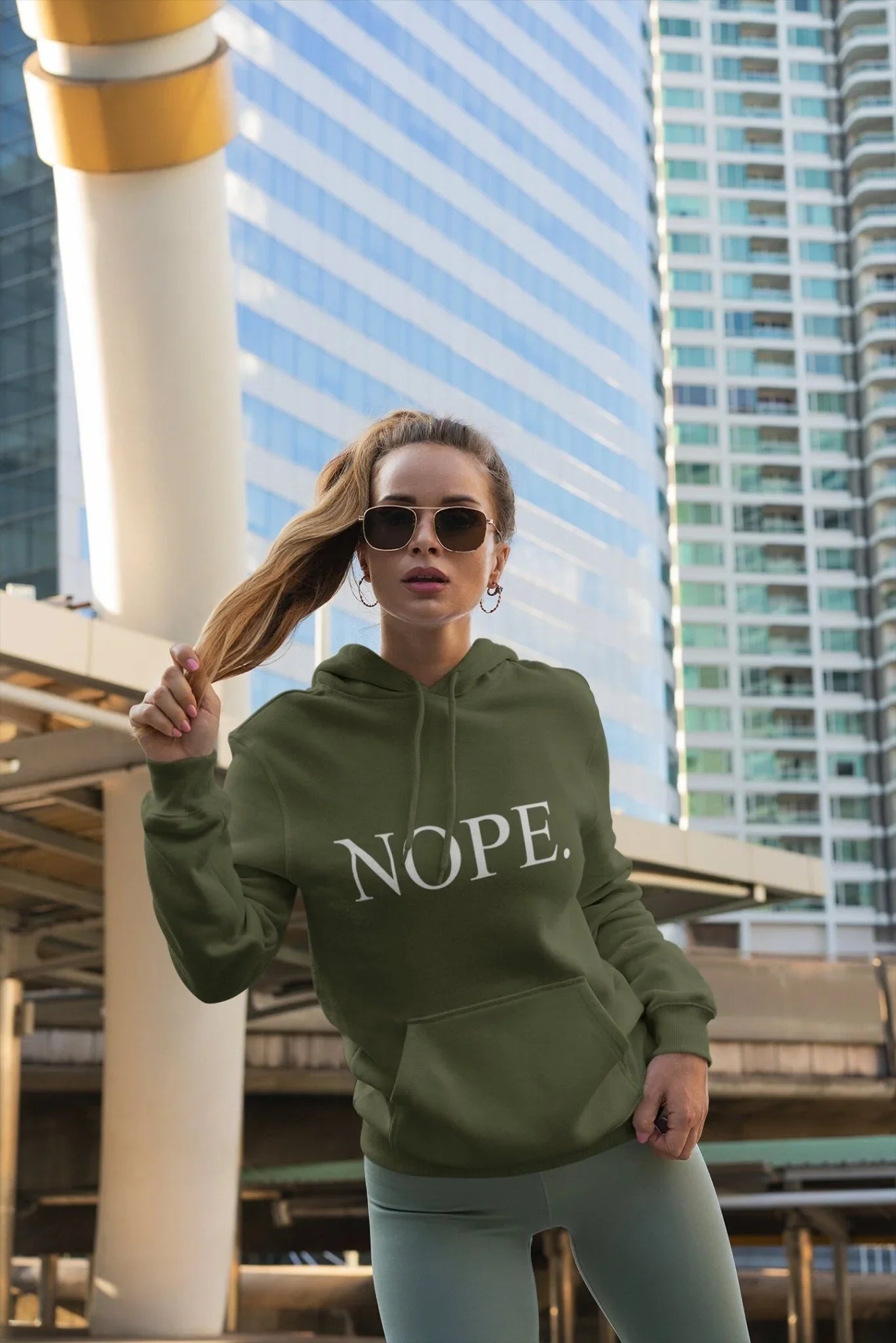 Nope Hoodie – Funny Attitude Unisex Hoodie for Everyday Sarcasm - Zazations