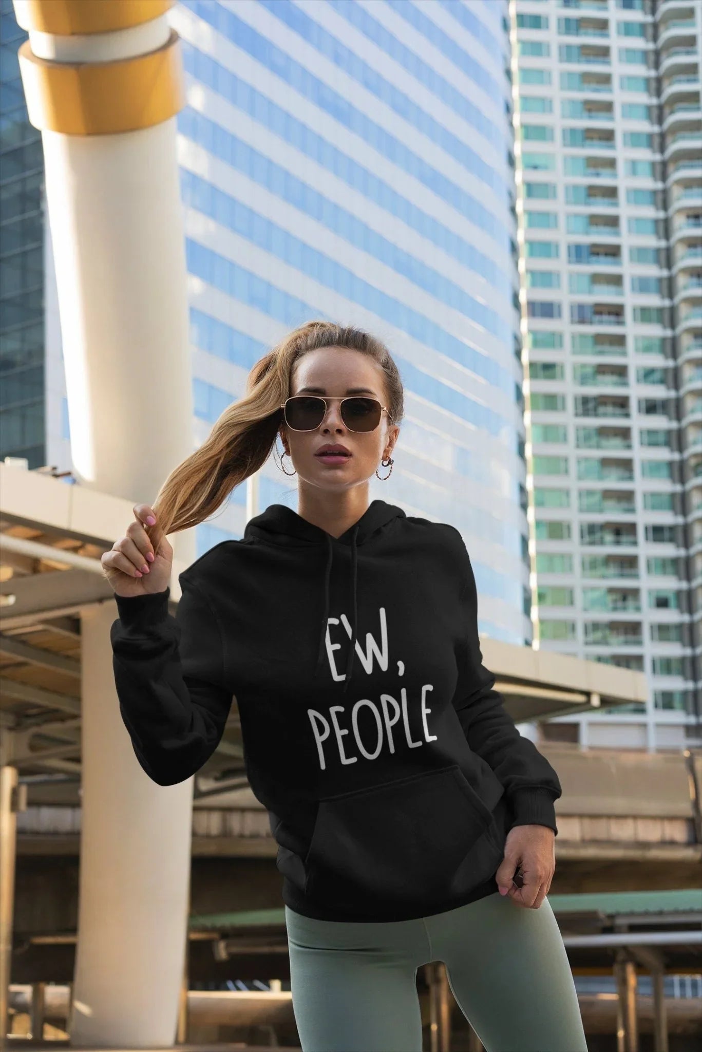 Ew People Hoodie – Funny Unisex Hoodie for Introverts & Anti-Social Vibes - Zazations