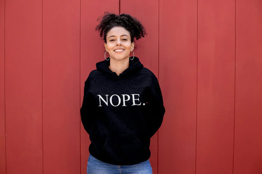 Nope Hoodie – Funny Attitude Unisex Hoodie for Everyday Sarcasm - Zazations