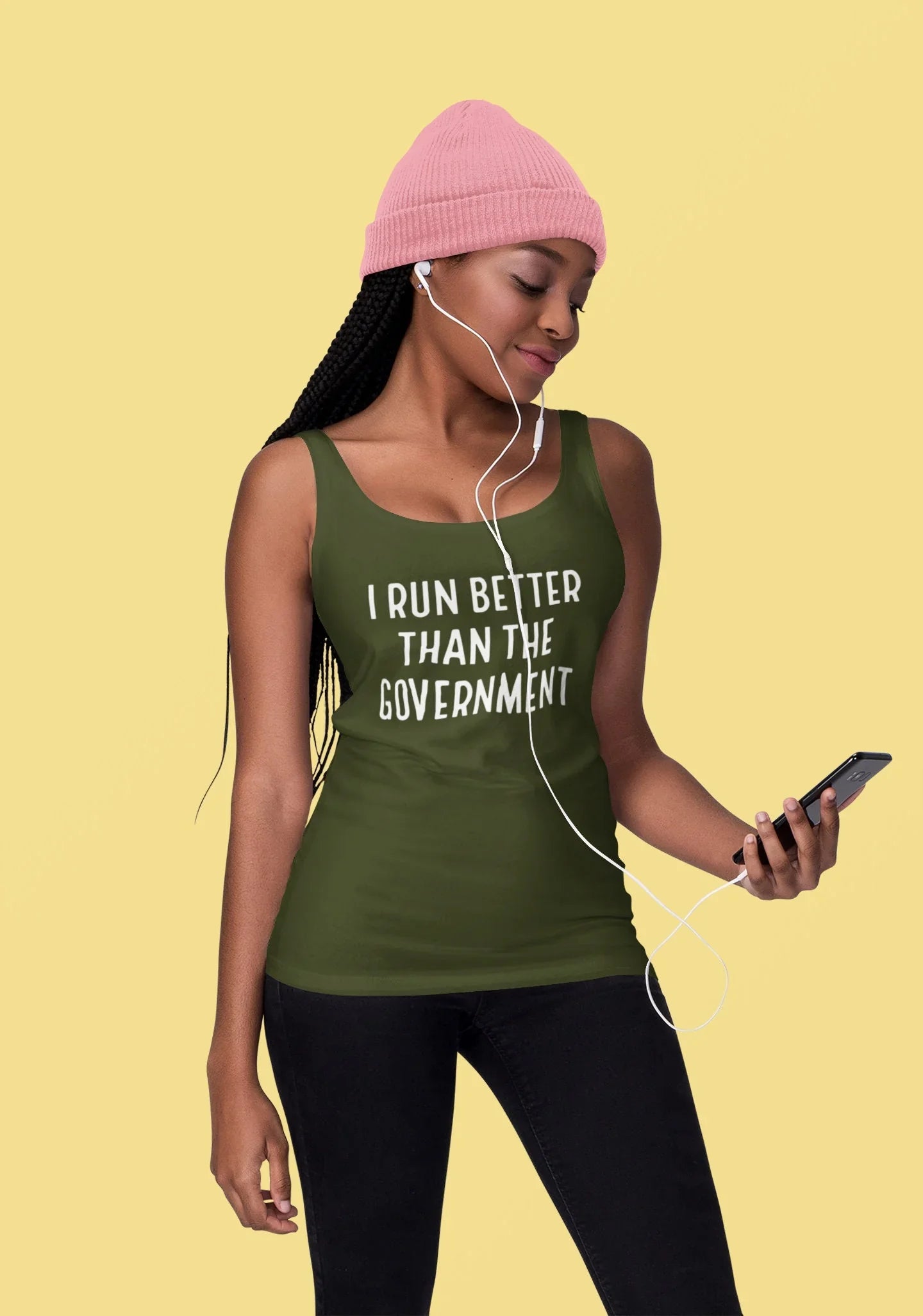 I Run Better Than the Government Tank Top – Funny Running Shirt for Women - Zazations