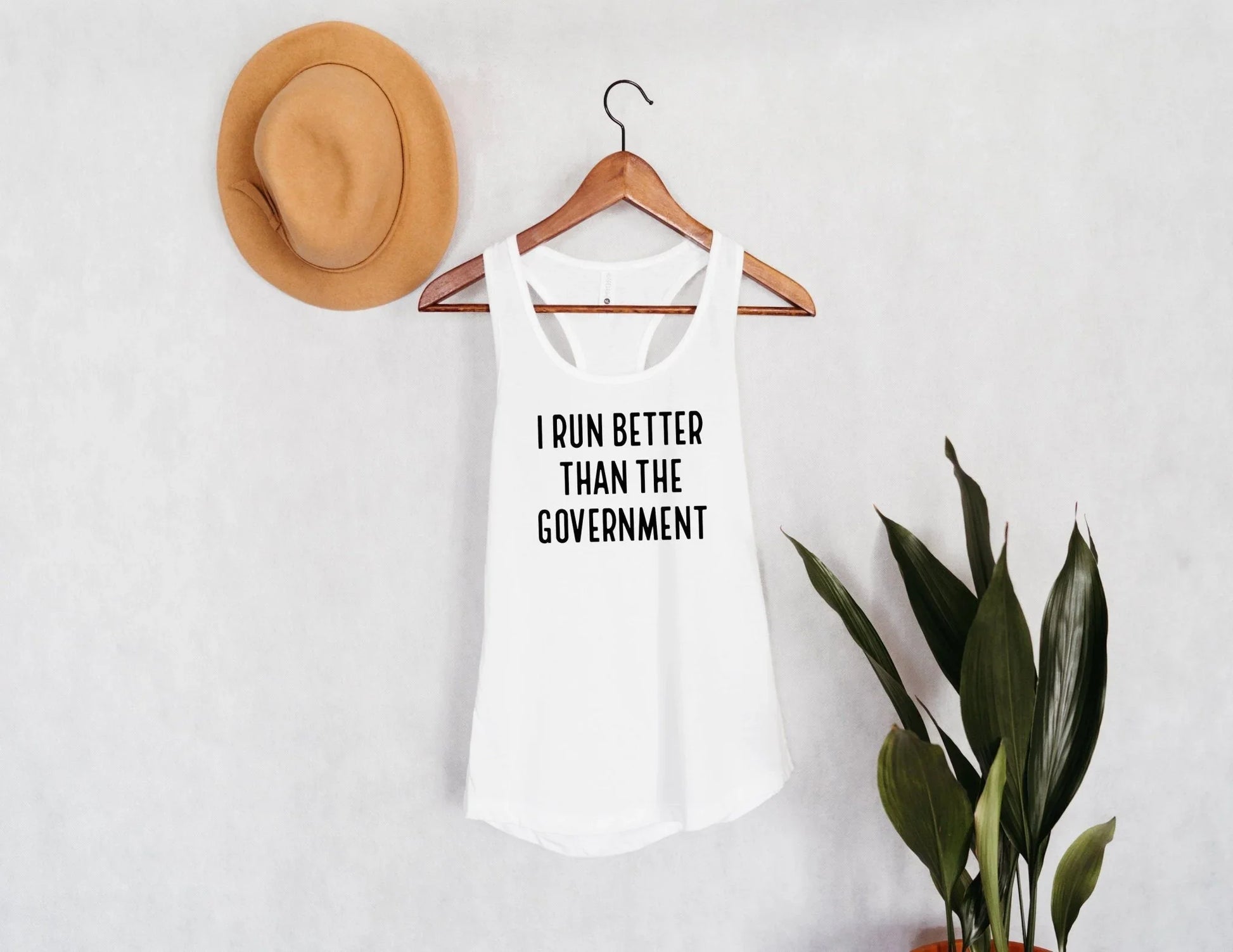 I Run Better Than the Government Tank Top – Funny Running Shirt for Women - Zazations