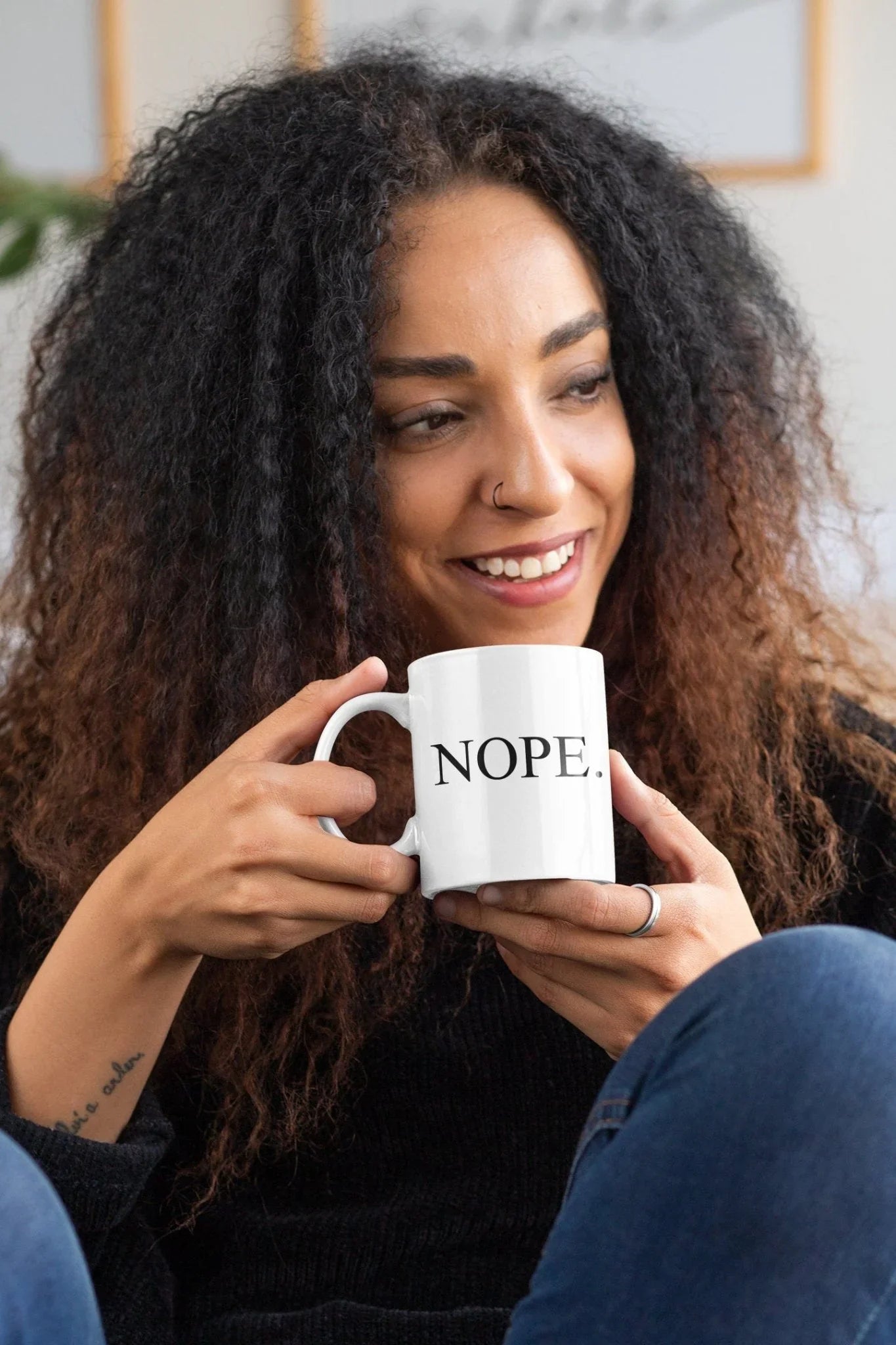 Nope Mug – Funny Coffee Gift for Him or Her - Zazations