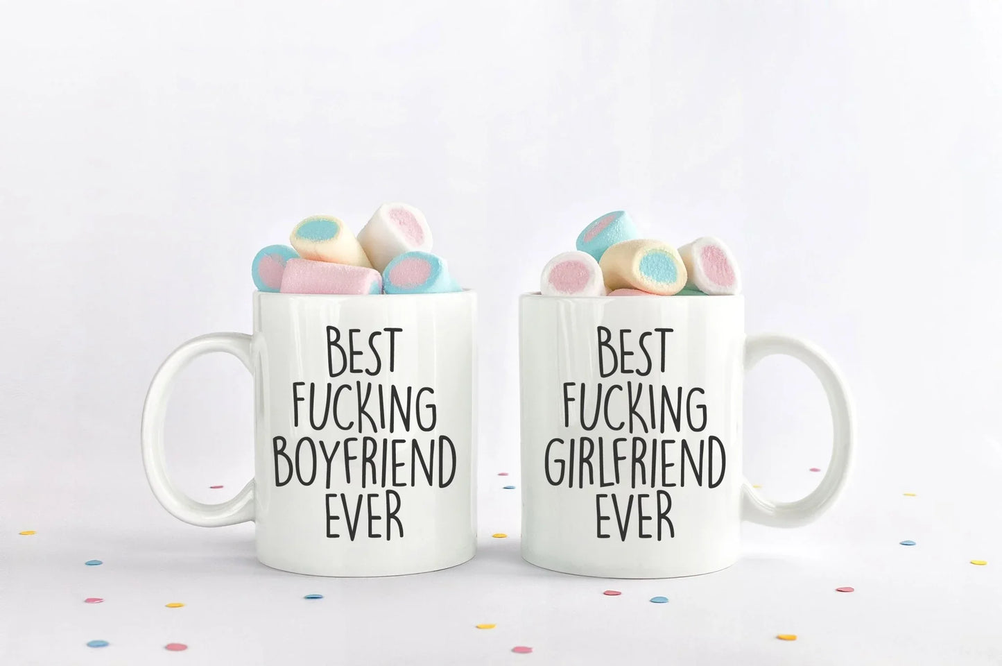 Best Fucking Girlfriend & Boyfriend Ever Mug Set – Funny Couple Coffee Cups - Zazations