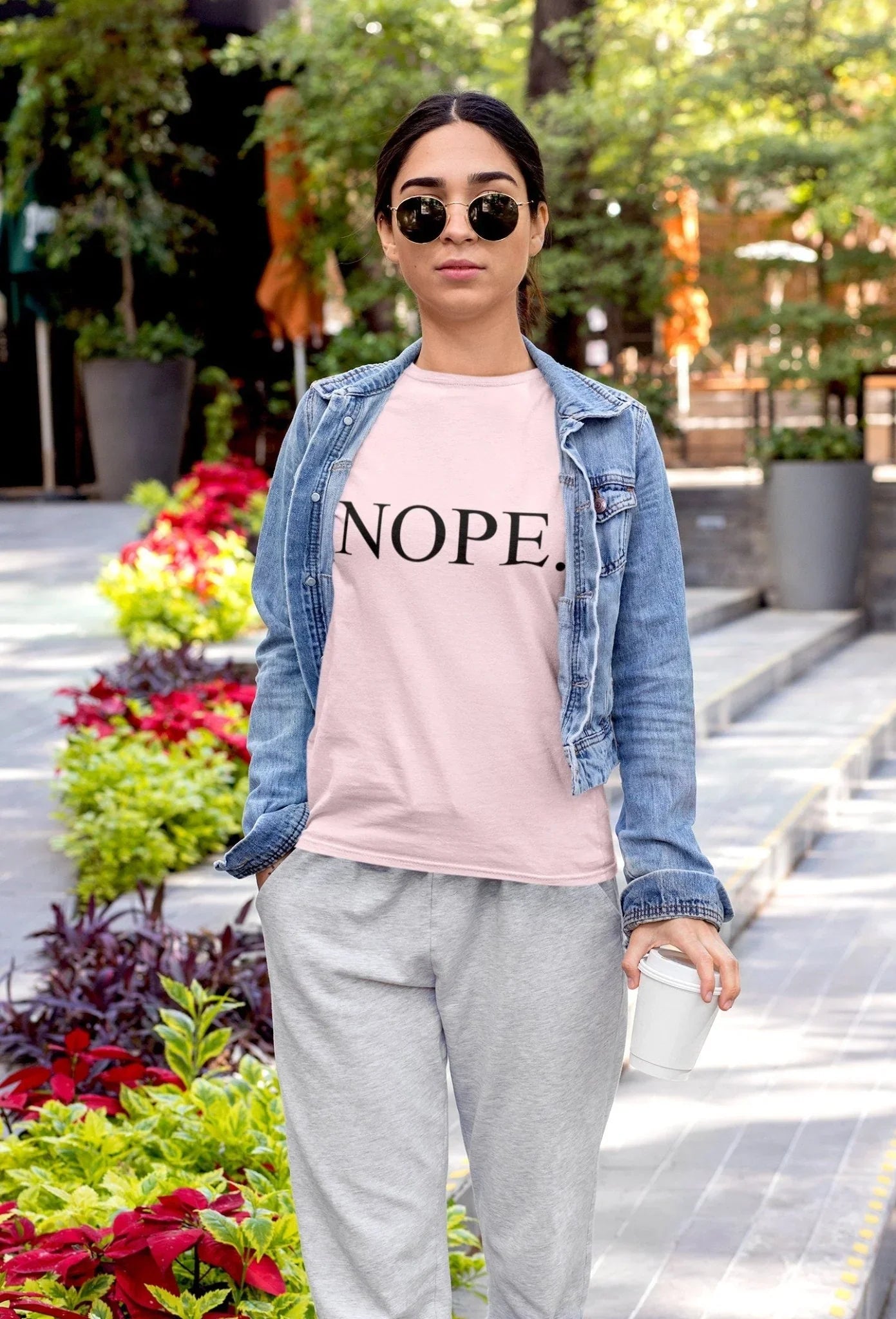 Nope T-Shirt – Funny Sarcastic Cotton Tee - Zazations