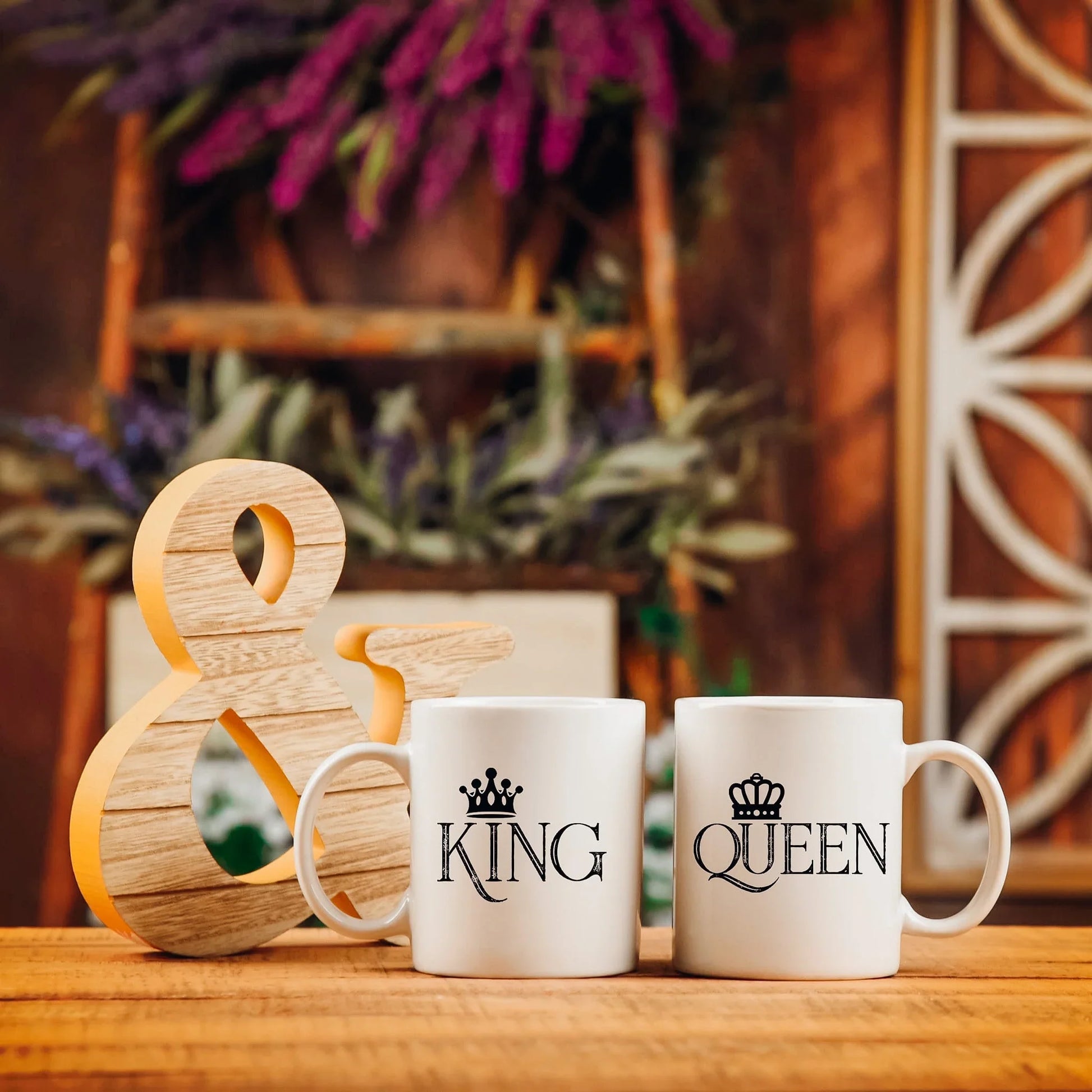 King and Queen Crown Mug for Couples – Funny Royal Gift for Him or Her - Zazations
