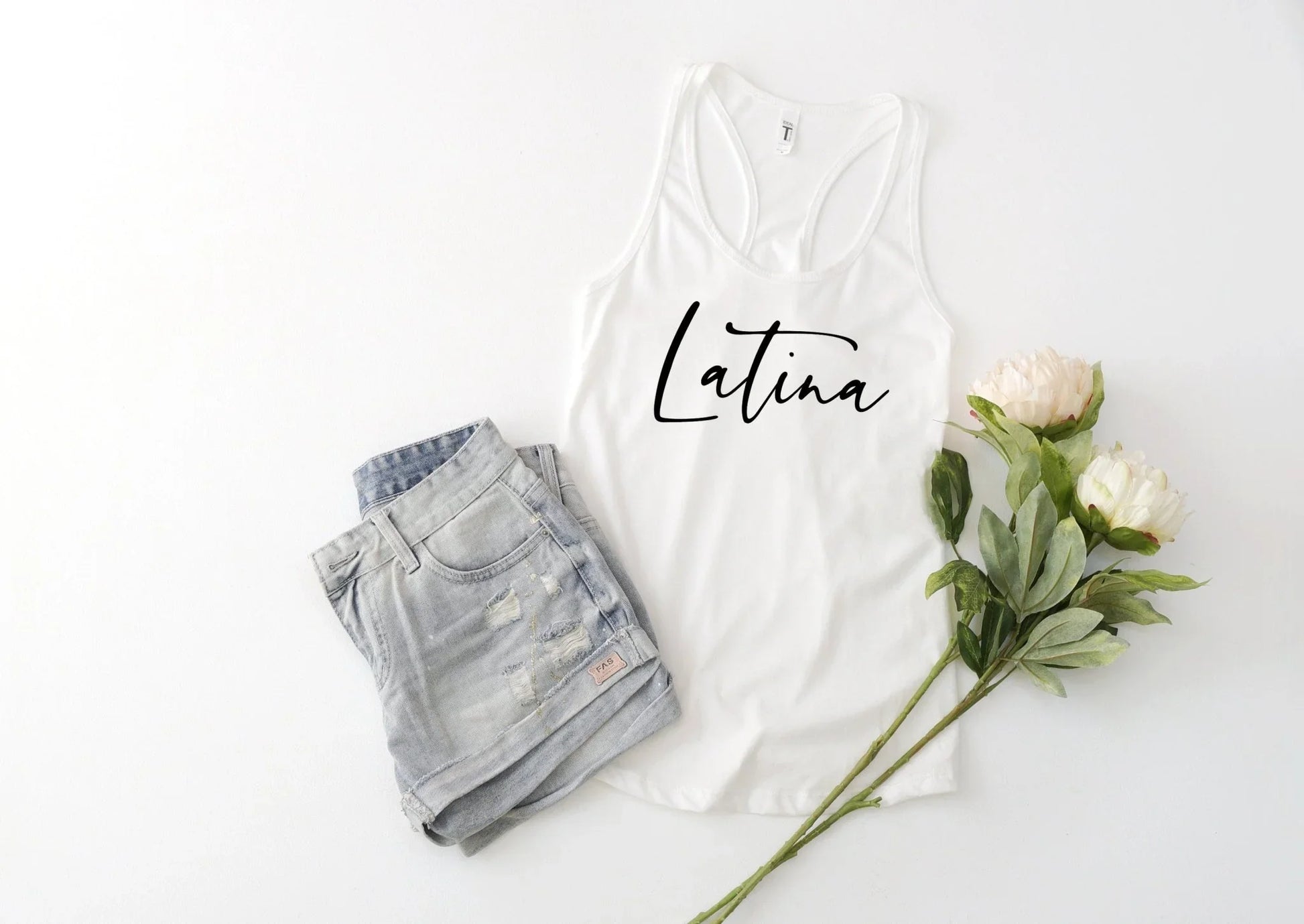 Latina Tank Top – Proud Latina Power Shirt | Next Level 1533 - Zazations