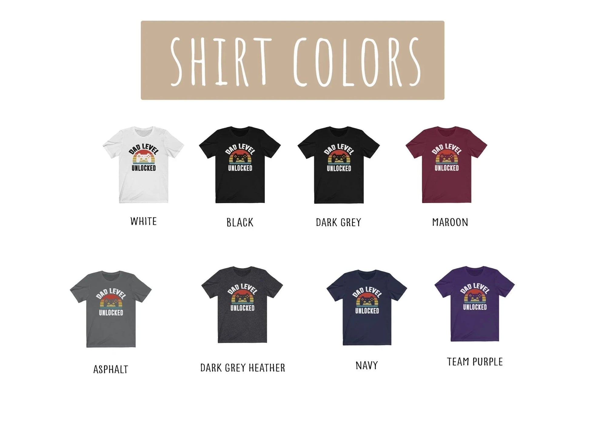 Dad Level Unlocked Shirt – Funny New Dad Gamer Tee - Zazations