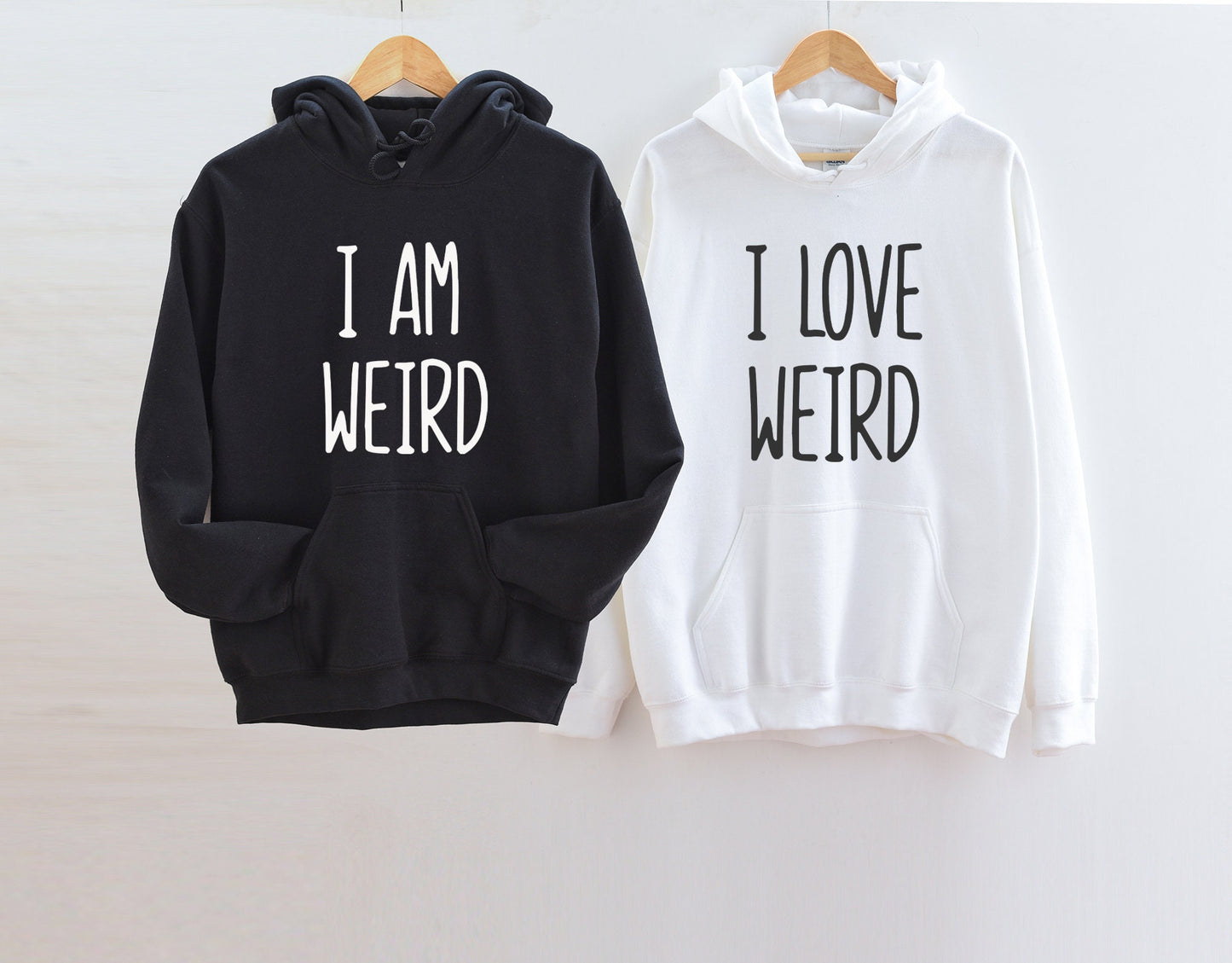 Soy Raro/Me Encanta lo Raro – Sudaderas para Parejas