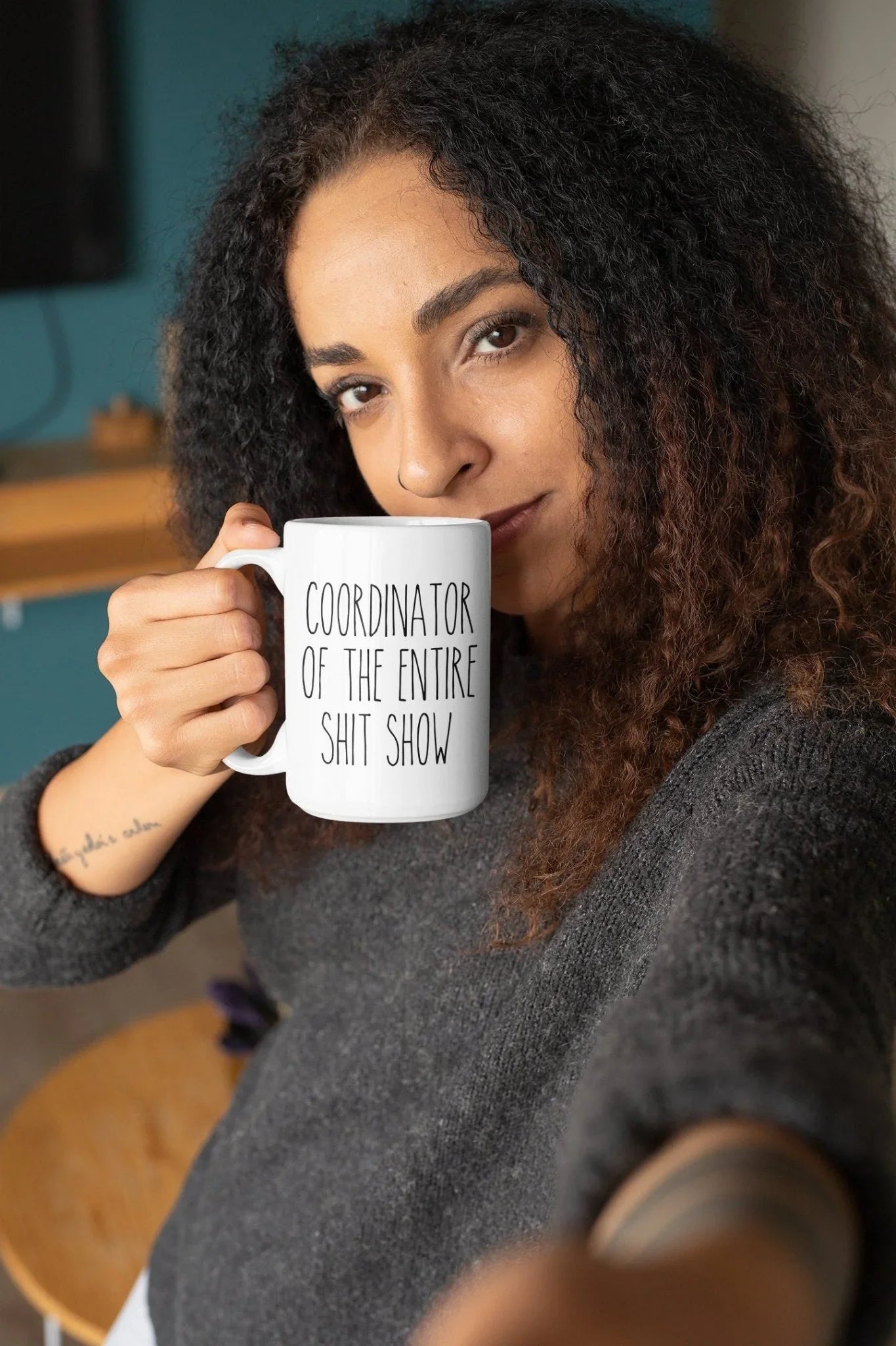 Coordinator of the Entire Shit Show Coffee Mug – Funny Ceramic Cup for Moms - Zazations