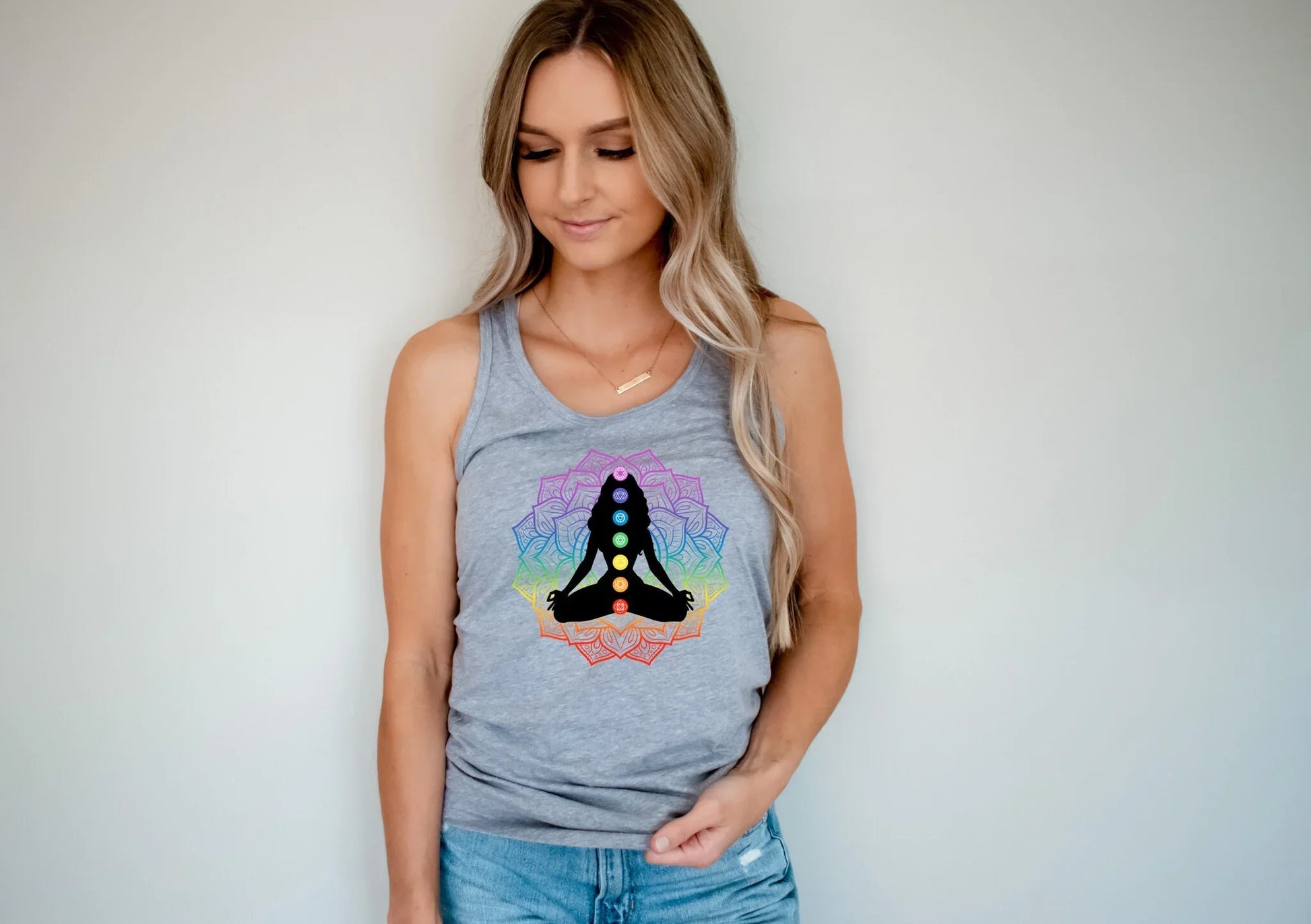 Seven Chakras Yoga Tank Top Shirt - Zazations