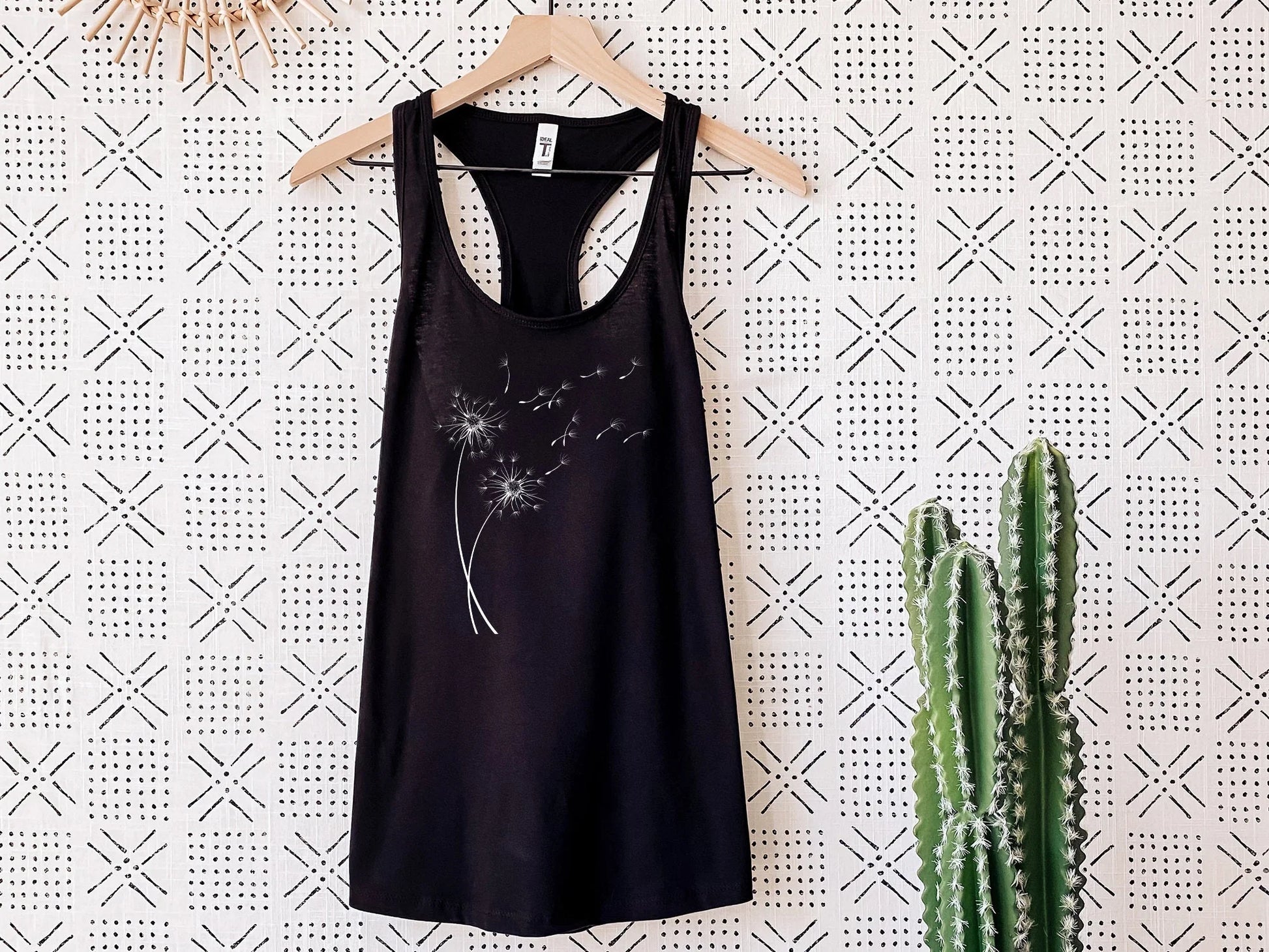 Just Breathe Dandelion Tank Top - Yoga & Meditation Shirt - Zazations