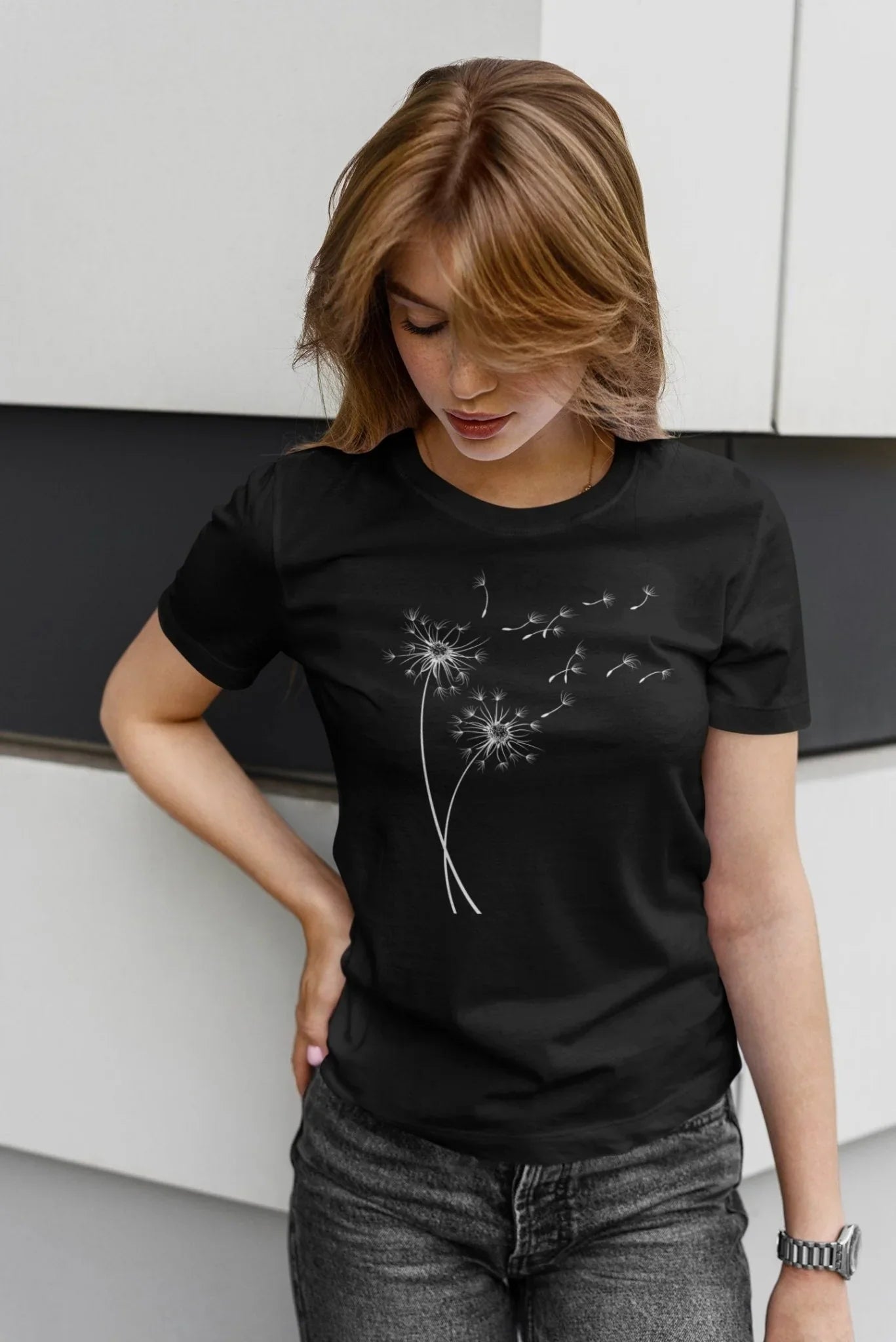 Just Breathe Dandelion Shirt – Yoga & Meditation Gift Tee | Bella+Canvas 3001 - Zazations