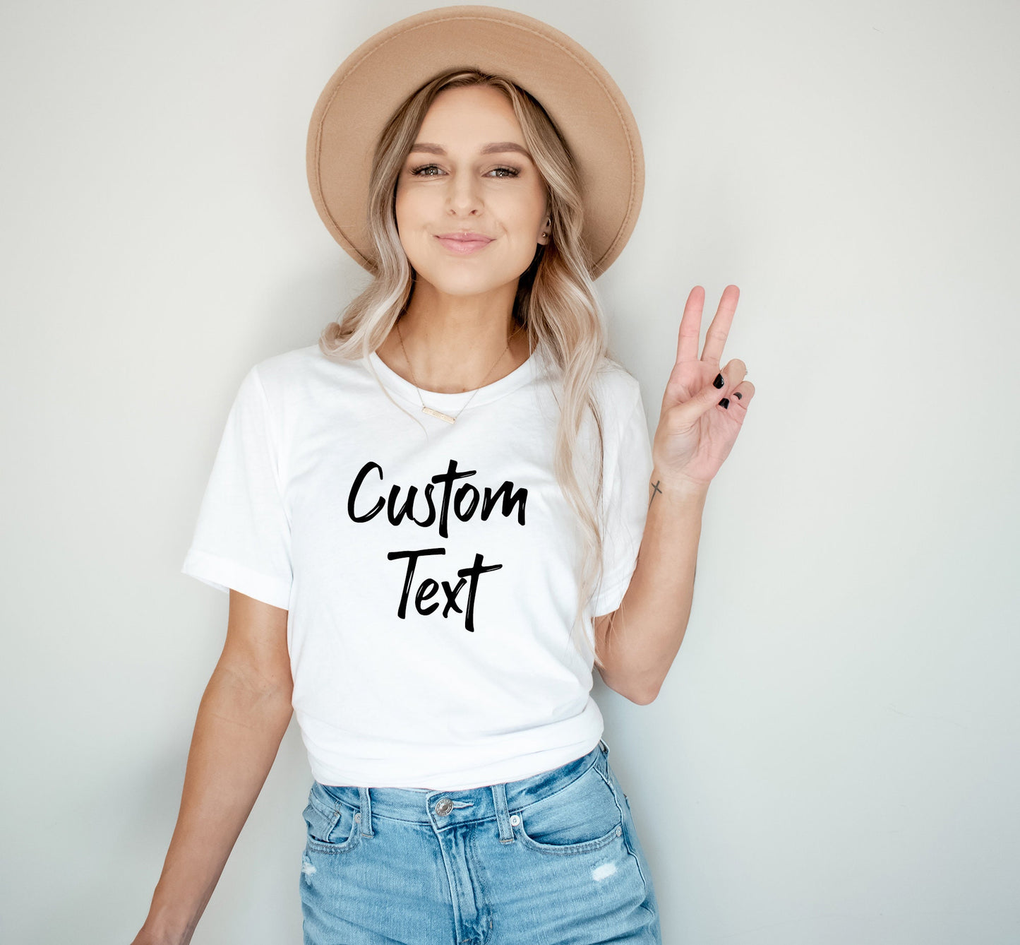 Camiseta con texto personalizado