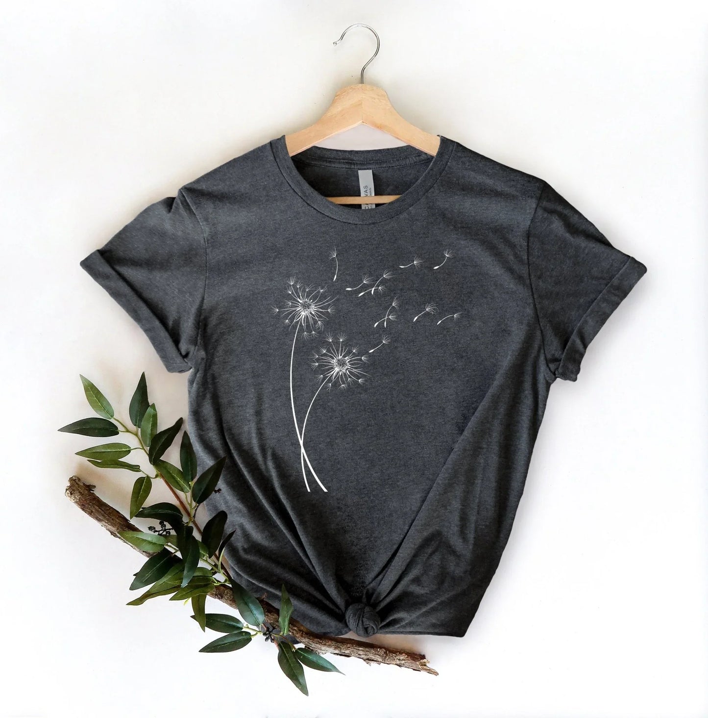 Just Breathe Dandelion Shirt – Yoga & Meditation Gift Tee | Bella+Canvas 3001 - Zazations