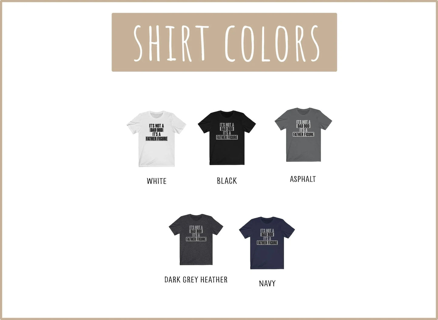 It’s Not a Dad Bod, It’s a Father Figure Shirt – Funny Gift for Dads - Zazations