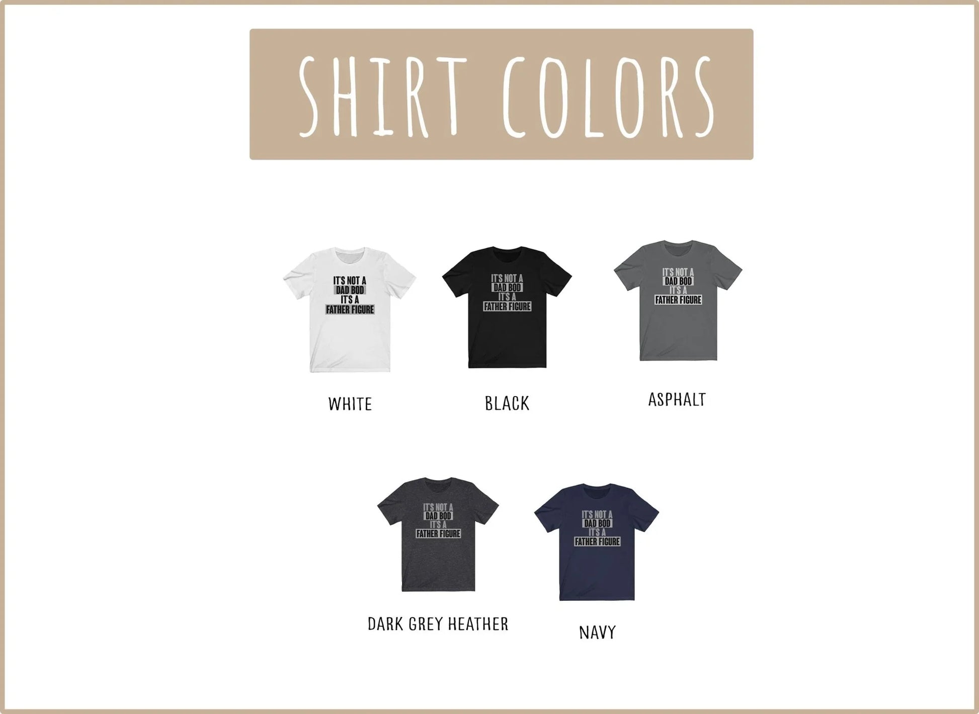 It’s Not a Dad Bod, It’s a Father Figure Shirt – Funny Gift for Dads - Zazations