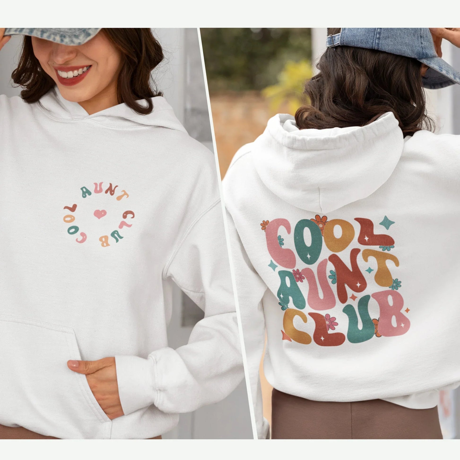 Cool Aunt Club Sweatshirt & Hoodie – Funny Retro Auntie Gift - Zazations