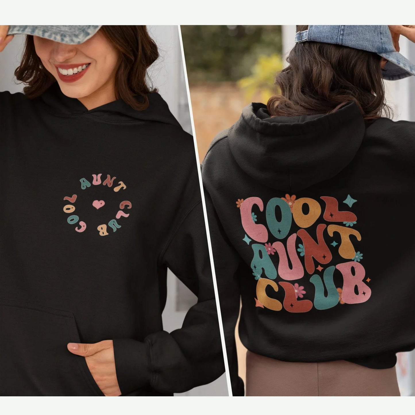 Cool Aunt Club Sweatshirt & Hoodie – Funny Retro Auntie Gift - Zazations