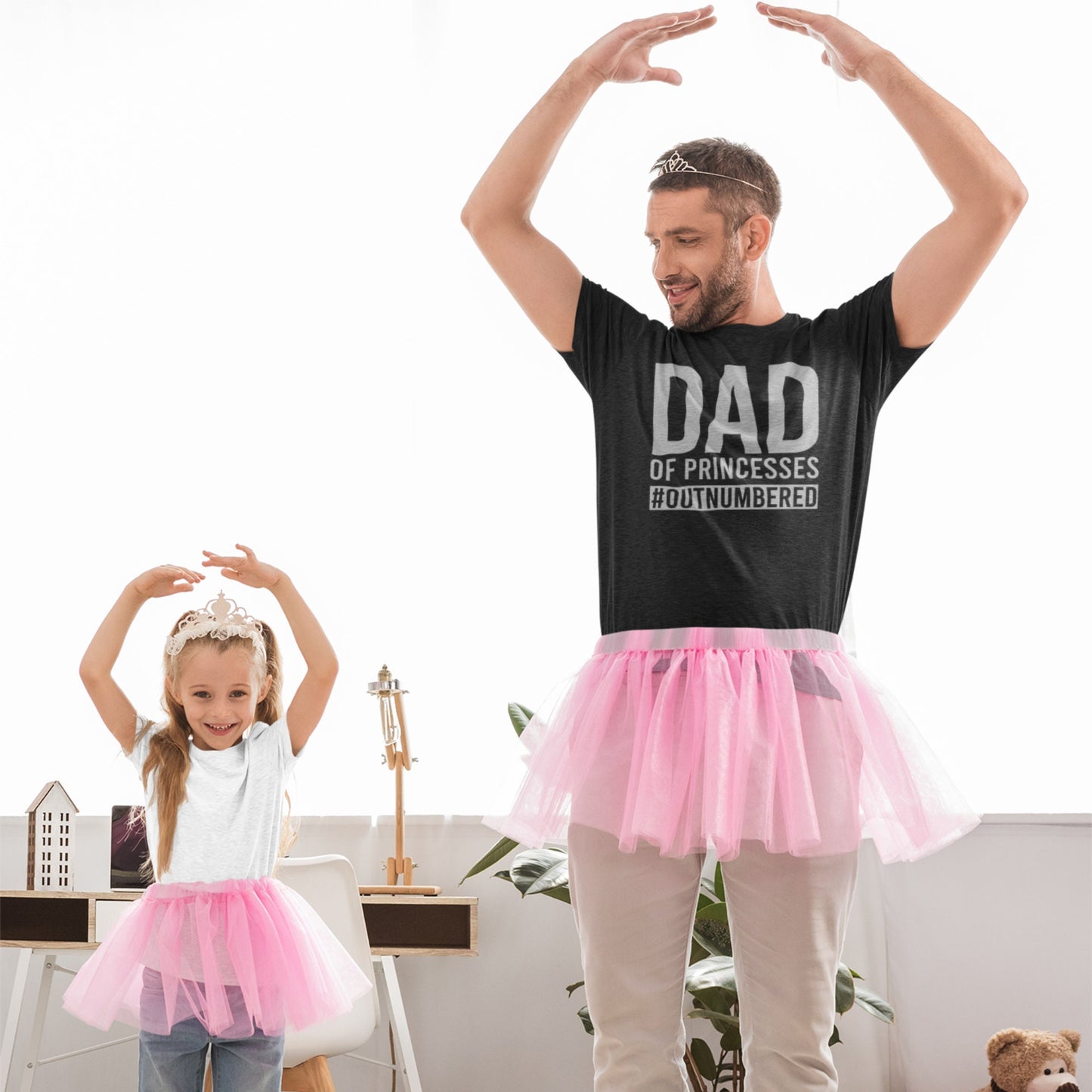 Camiseta de papá de princesas