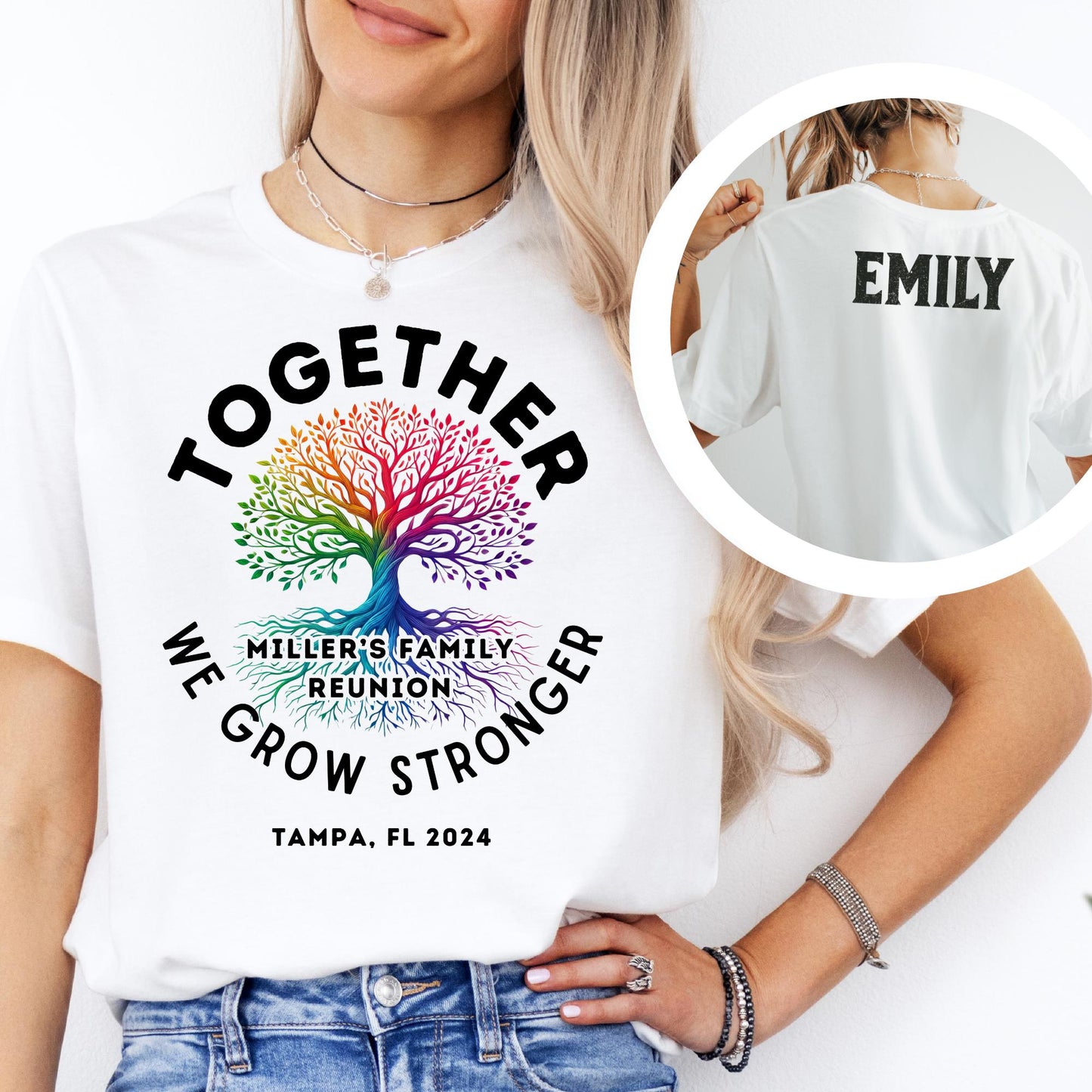 Camisetas personalizadas para reuniones familiares: camisetas personalizadas a juego para reuniones
