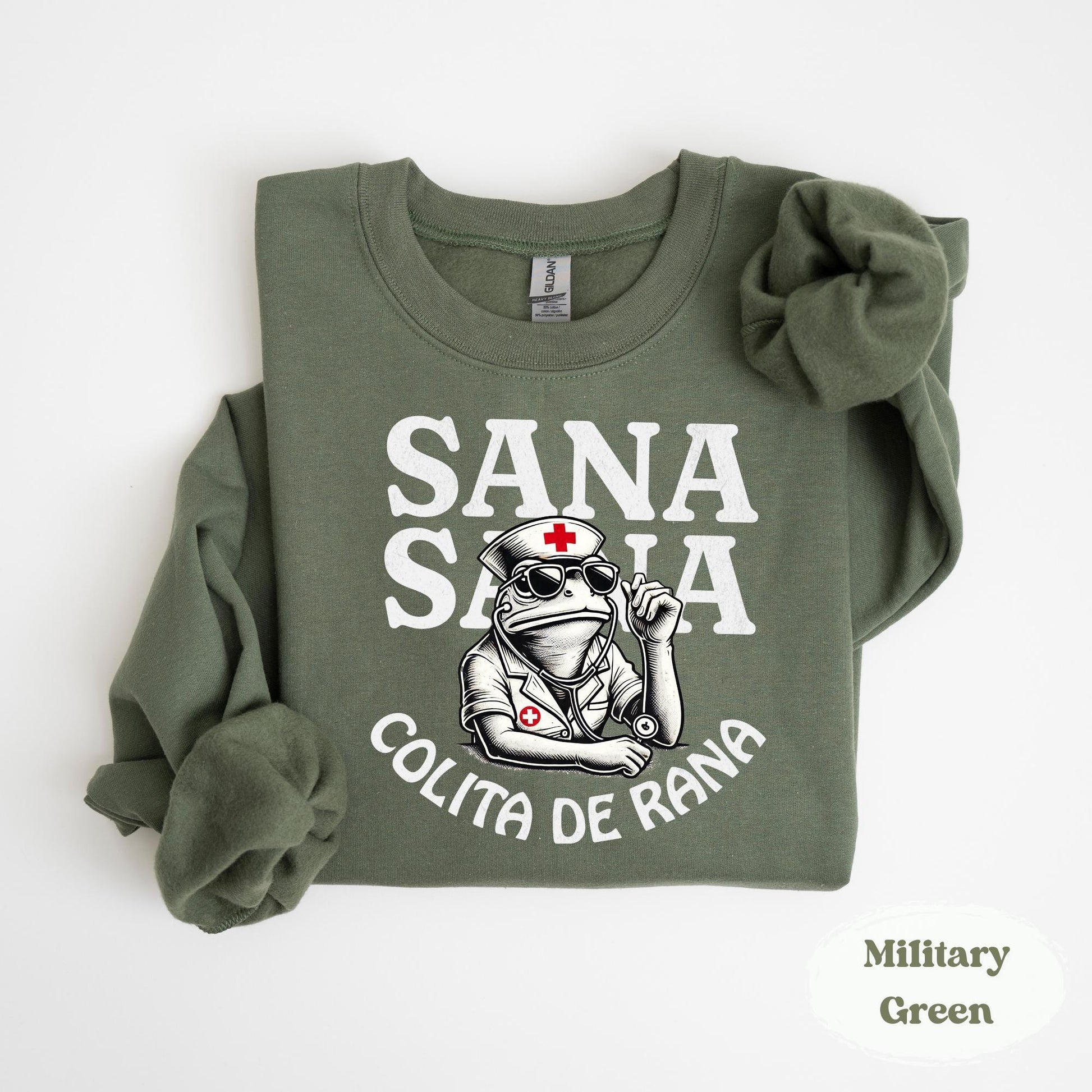 Sana Sana Sweatshirt & Hoodie – Funny Mexican Mom Saying, Latina Nurse Gift - Zazations