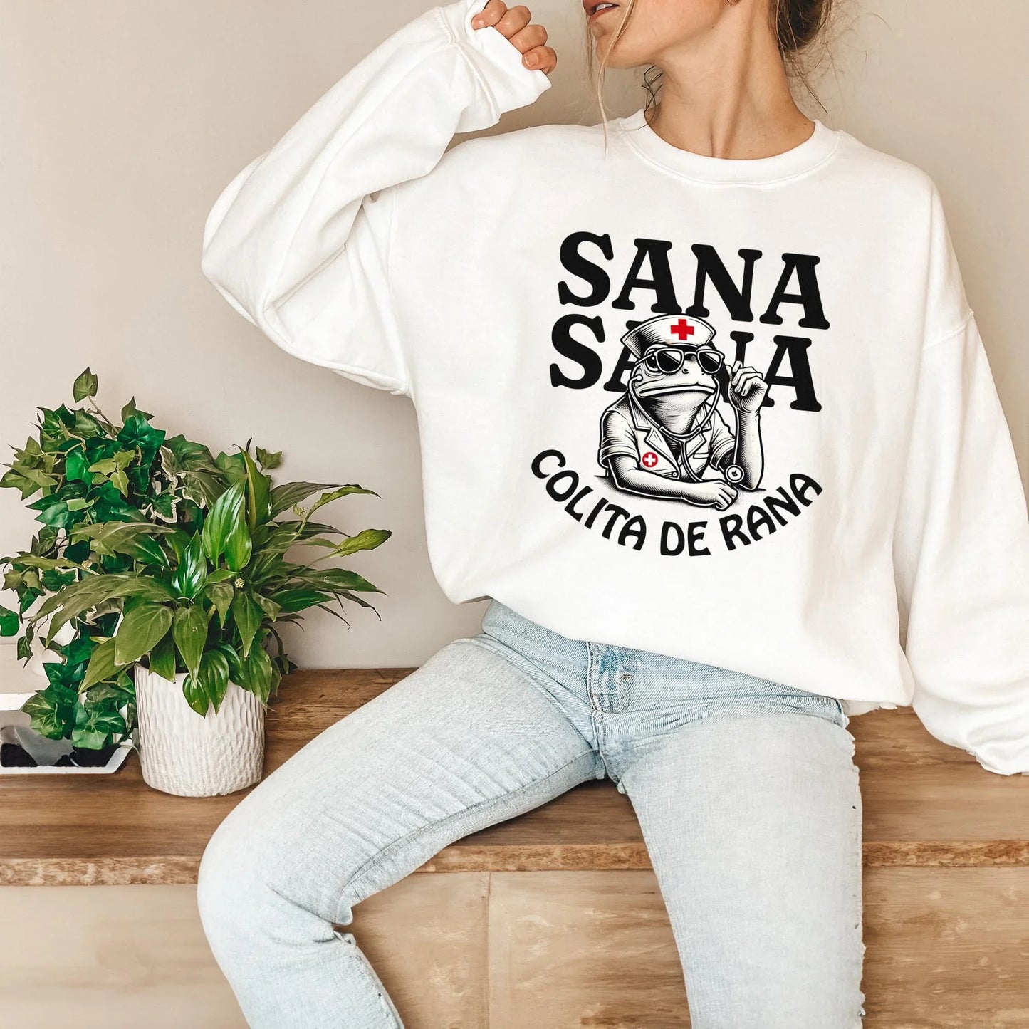 Sana Sana Sweatshirt & Hoodie – Funny Mexican Mom Saying, Latina Nurse Gift - Zazations