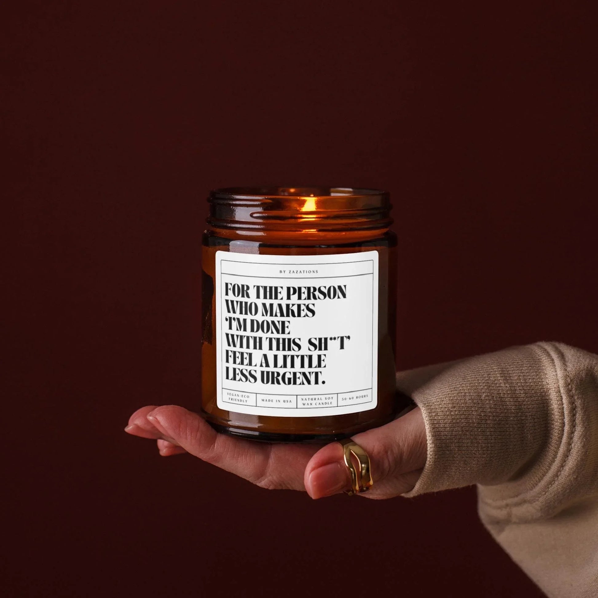I’m Done With This Shit Candle – Funny Soy Candle for Stress Relief - Zazations