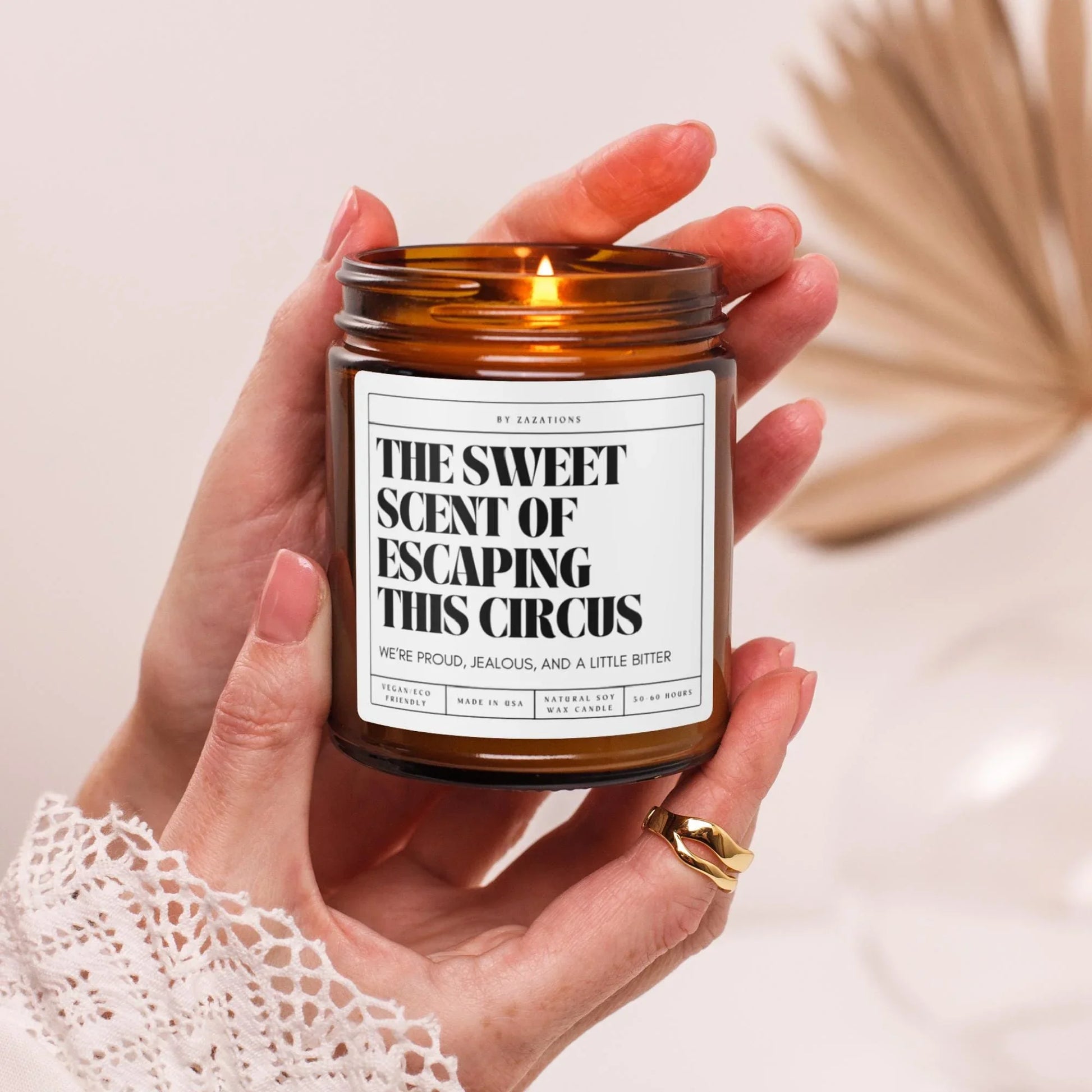 The Sweet Scent of Escaping This Circus Candle – Funny Soy Candle - Zazations