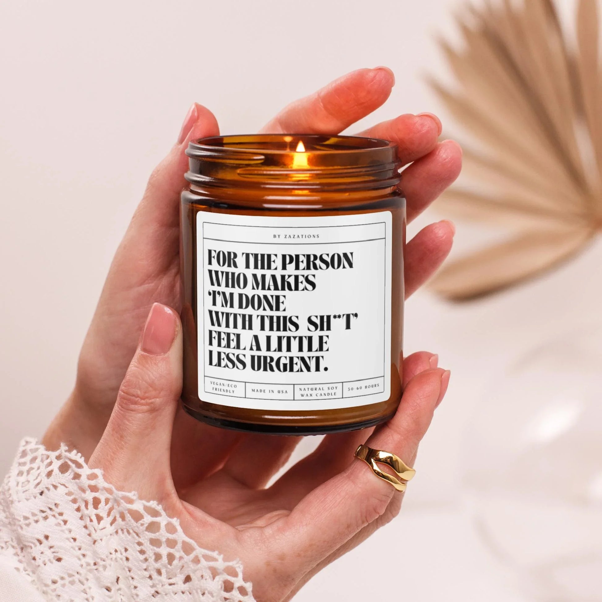 I’m Done With This Shit Candle – Funny Soy Candle for Stress Relief - Zazations