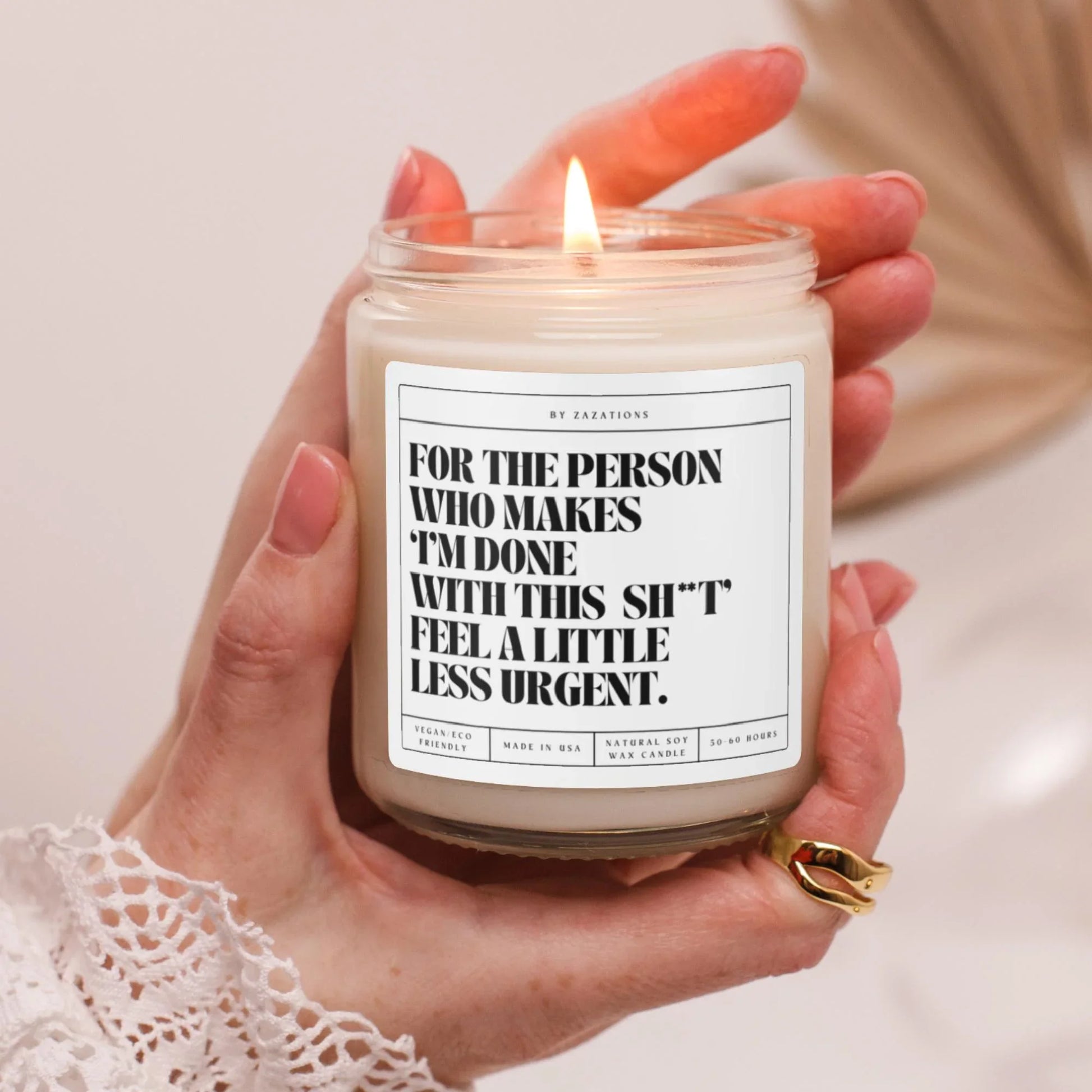 I’m Done With This Shit Candle – Funny Soy Candle for Stress Relief - Zazations