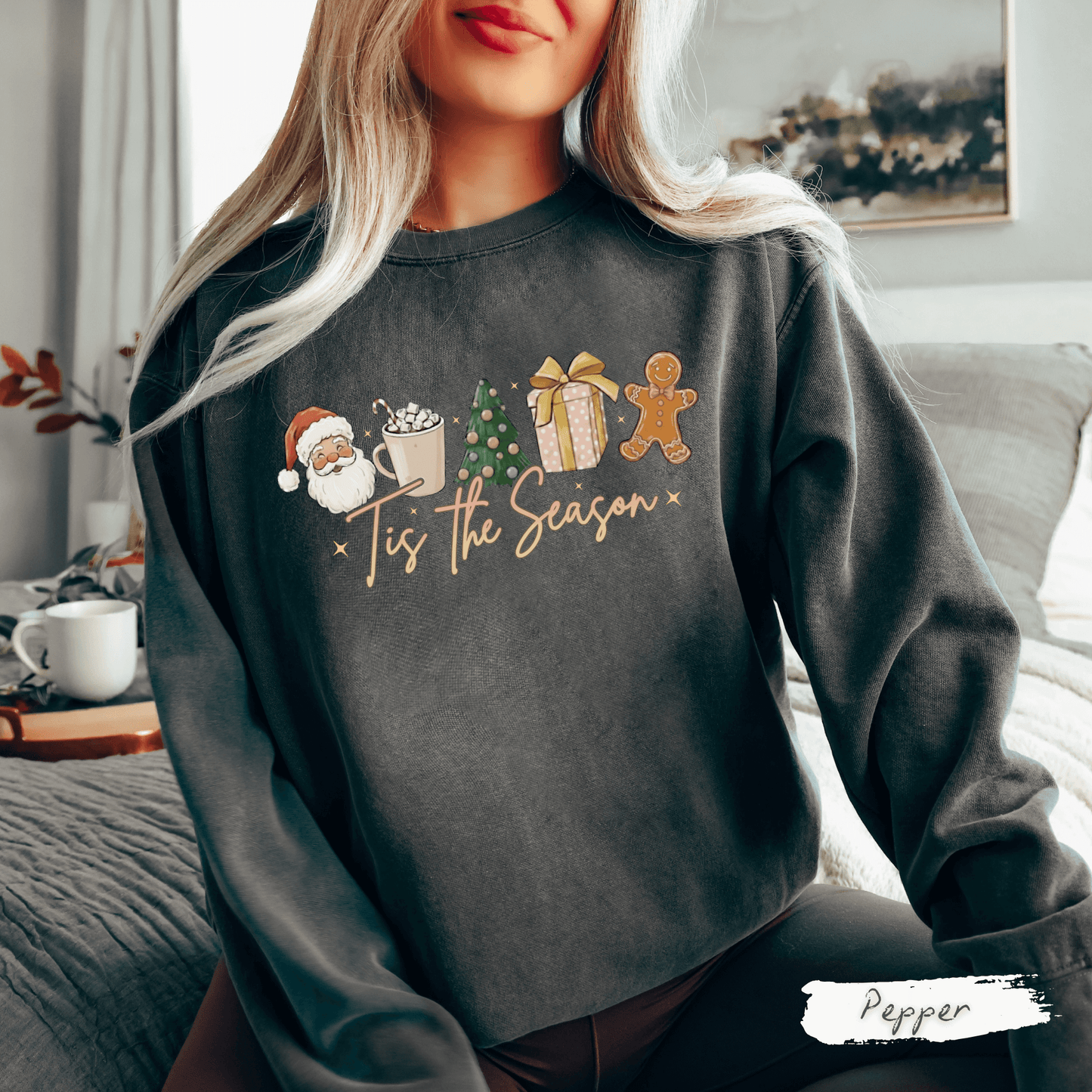 Tis The Season Christmas Sweatshirt – Vintage Holiday Vibes